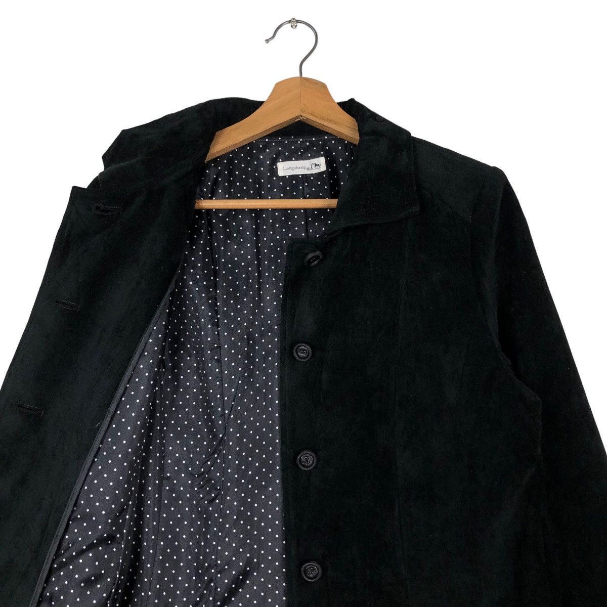 Japanese Brand 🔥 Rich Black - Vintage Long Jacket Longchamp Size US M / EU 48-50 / 2 - 12 Thumbnail