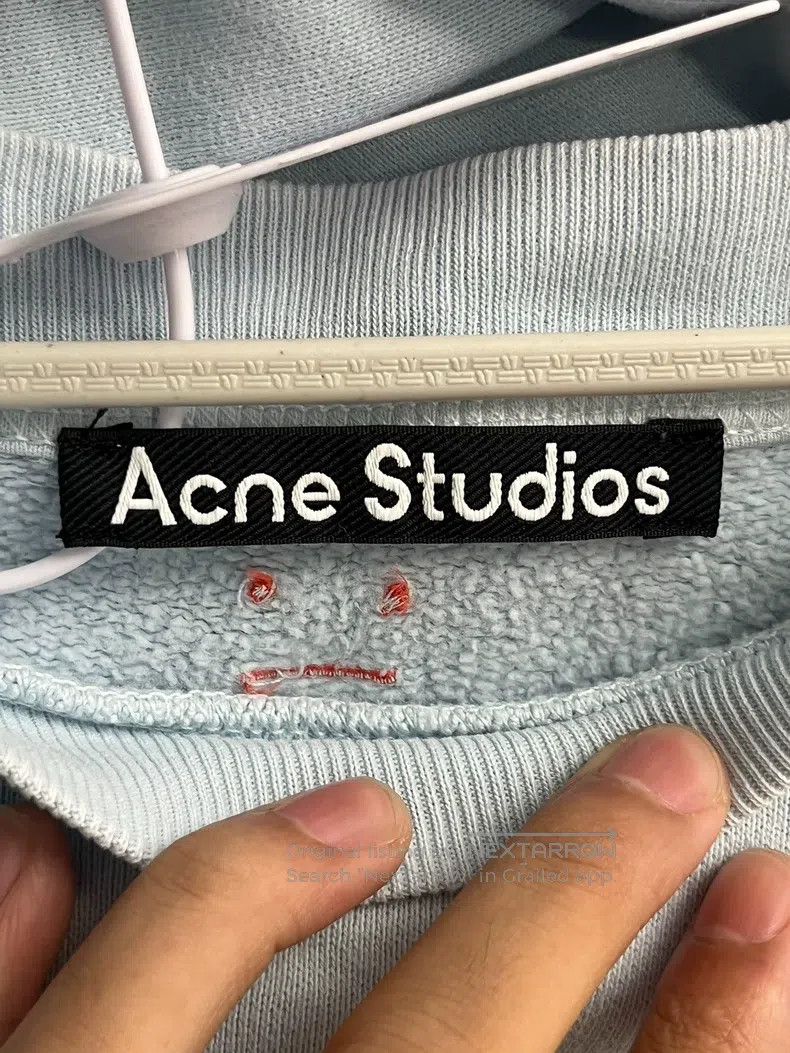 Acne Studios Acne Studios SS22 Solid Color Patched Hooded Pullover - Bl Size US S / EU 44-46 / 1 - 3 Thumbnail