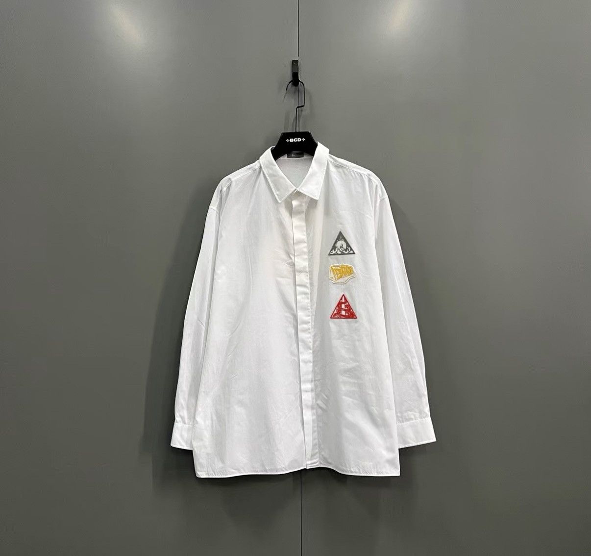 Dior Dior Logo Embroidered Long Sleeve Shirt J41 Size US XS / EU 42 / 0 - 1 Thumbnail