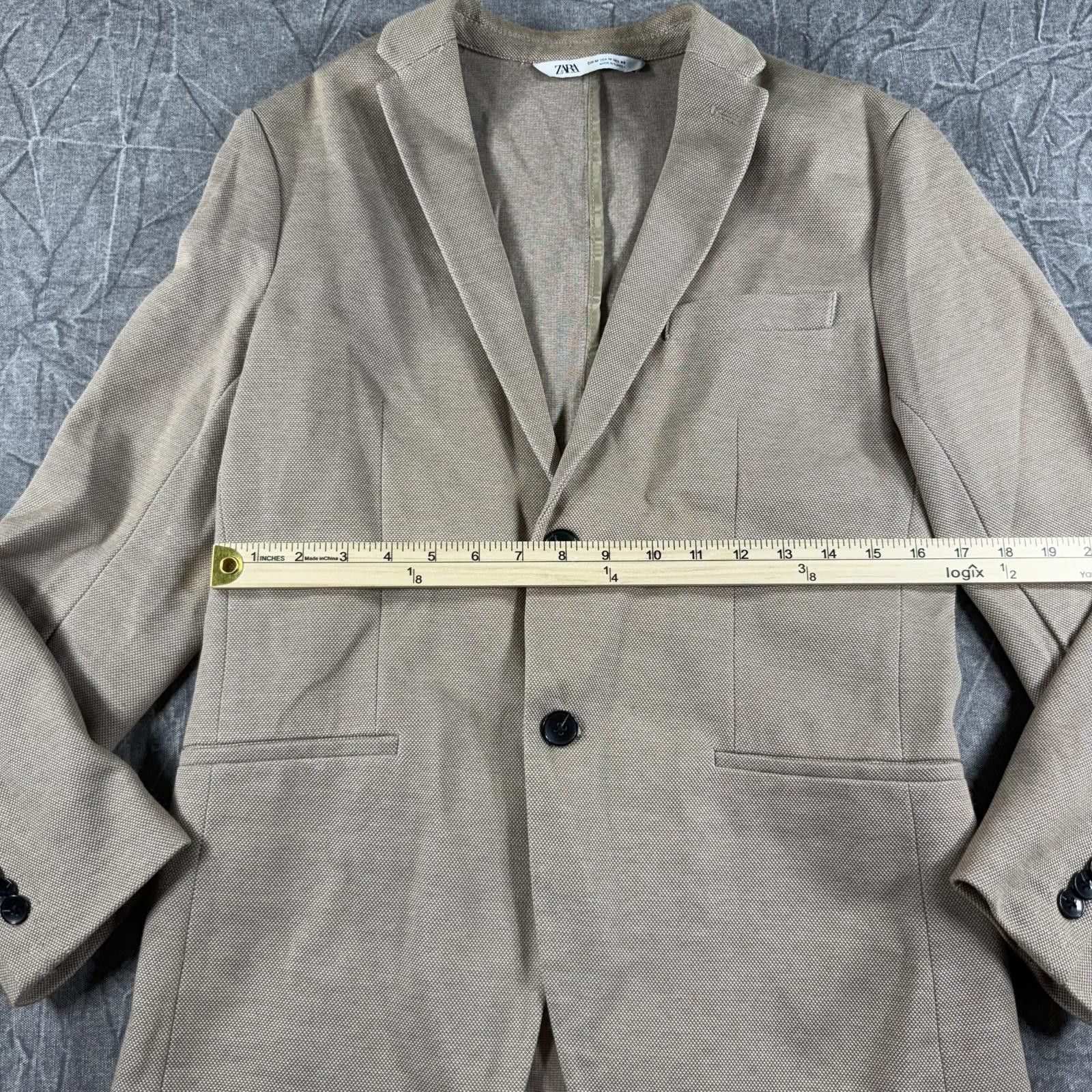 Zara Zara Blazer Men's M Tan Size 38R - 5 Thumbnail