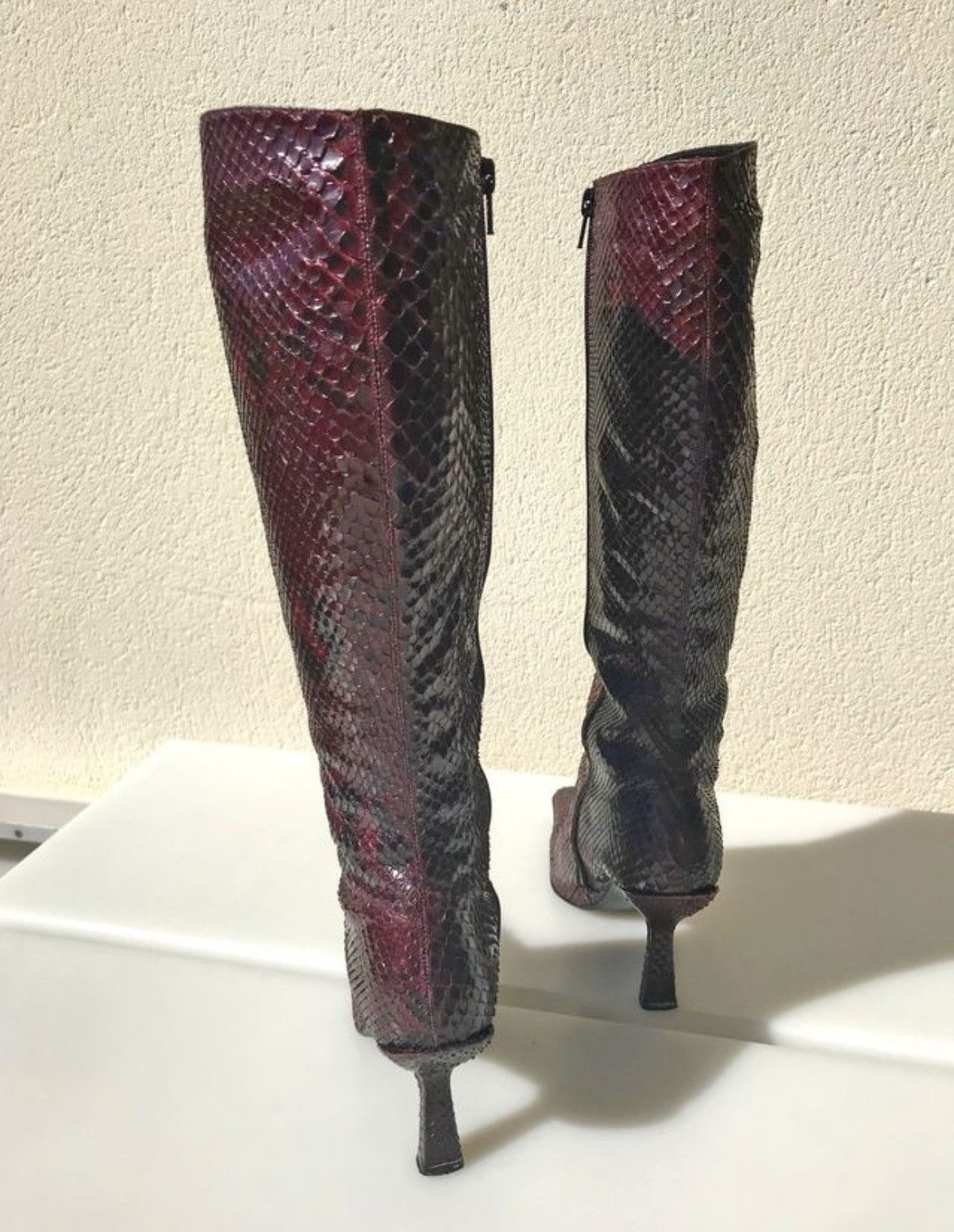 Other Pura Lopez snake skin leather boots 41 Size US 10 / IT 40 - 5 Thumbnail
