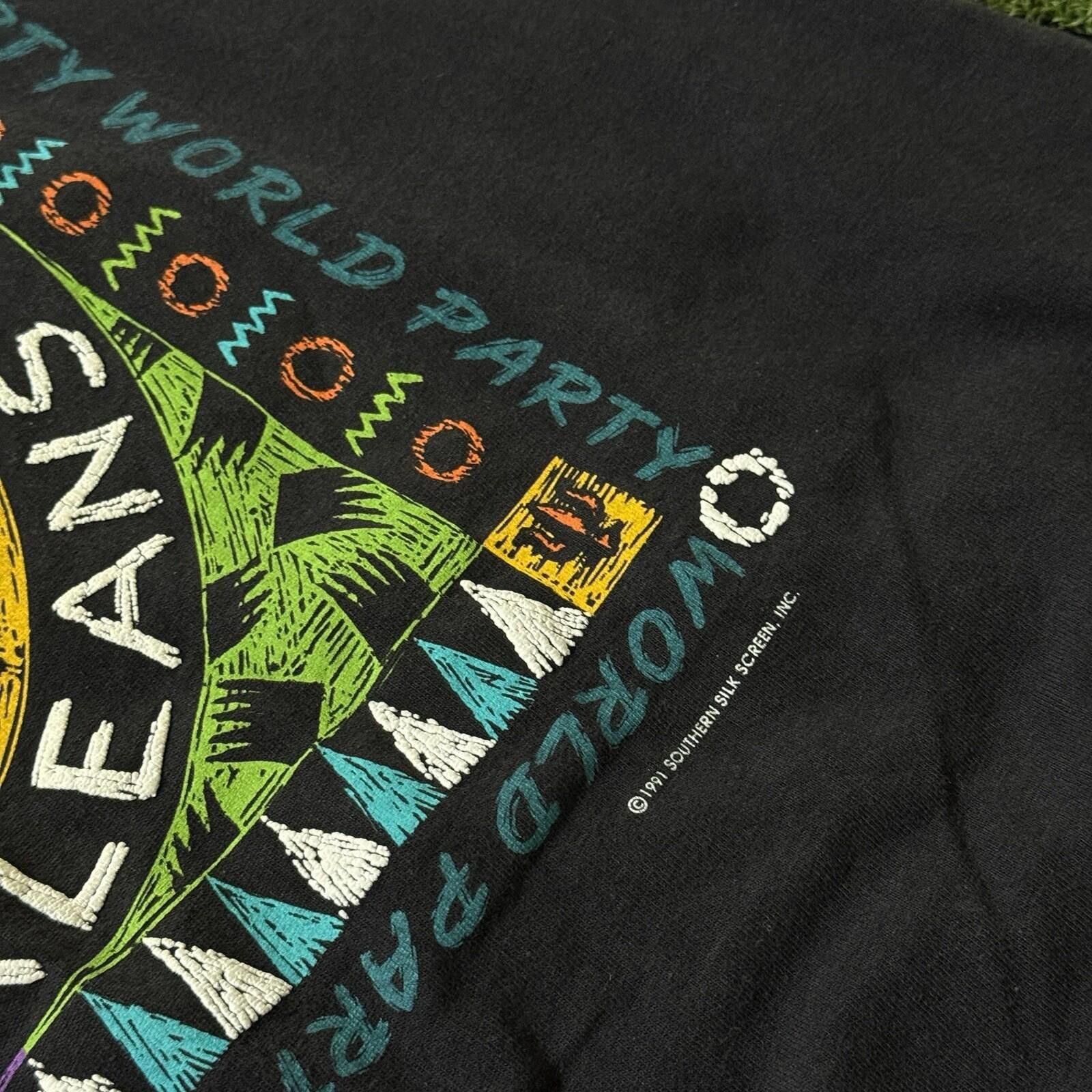 Hanes Vintage 1991 Mardi Gras New Orleans T-Shirt Hanes Adult XL Size US XL / EU 56 / 4 - 7 Thumbnail