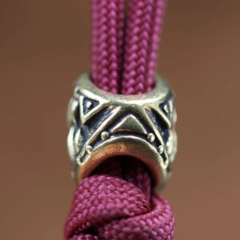Handmade 3Pcs Cuspid Tooth Knife Beads Paracord Bead Zipper Umbrella Size ONE SIZE - 3 Thumbnail