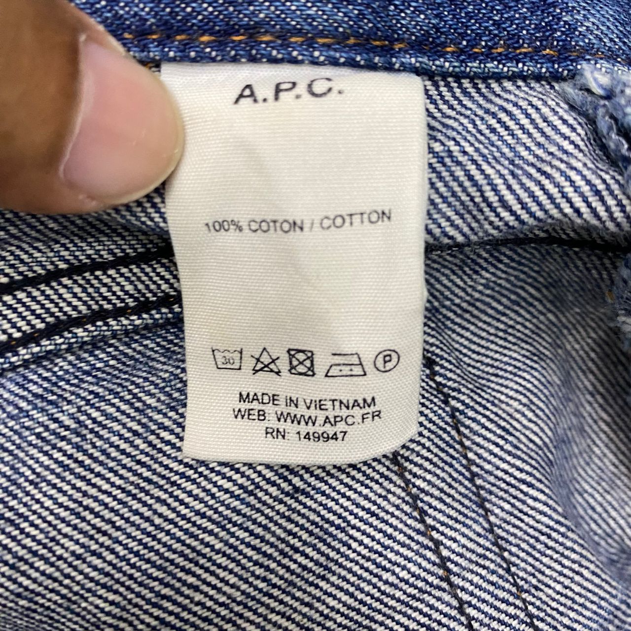 A.P.C. 💥Best Offer💥Vintage APC Selvegde Redline Distressed Denim Size US 31 - 13 Thumbnail