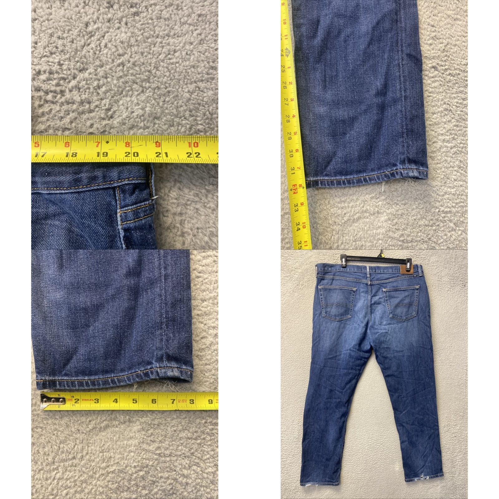 Lucky Brand VINTAGE Lucky Brand Straight Leg Jeans 40x32 Blue Denim Regular Fit Mens Size US 40 / EU 56 - 8 Thumbnail