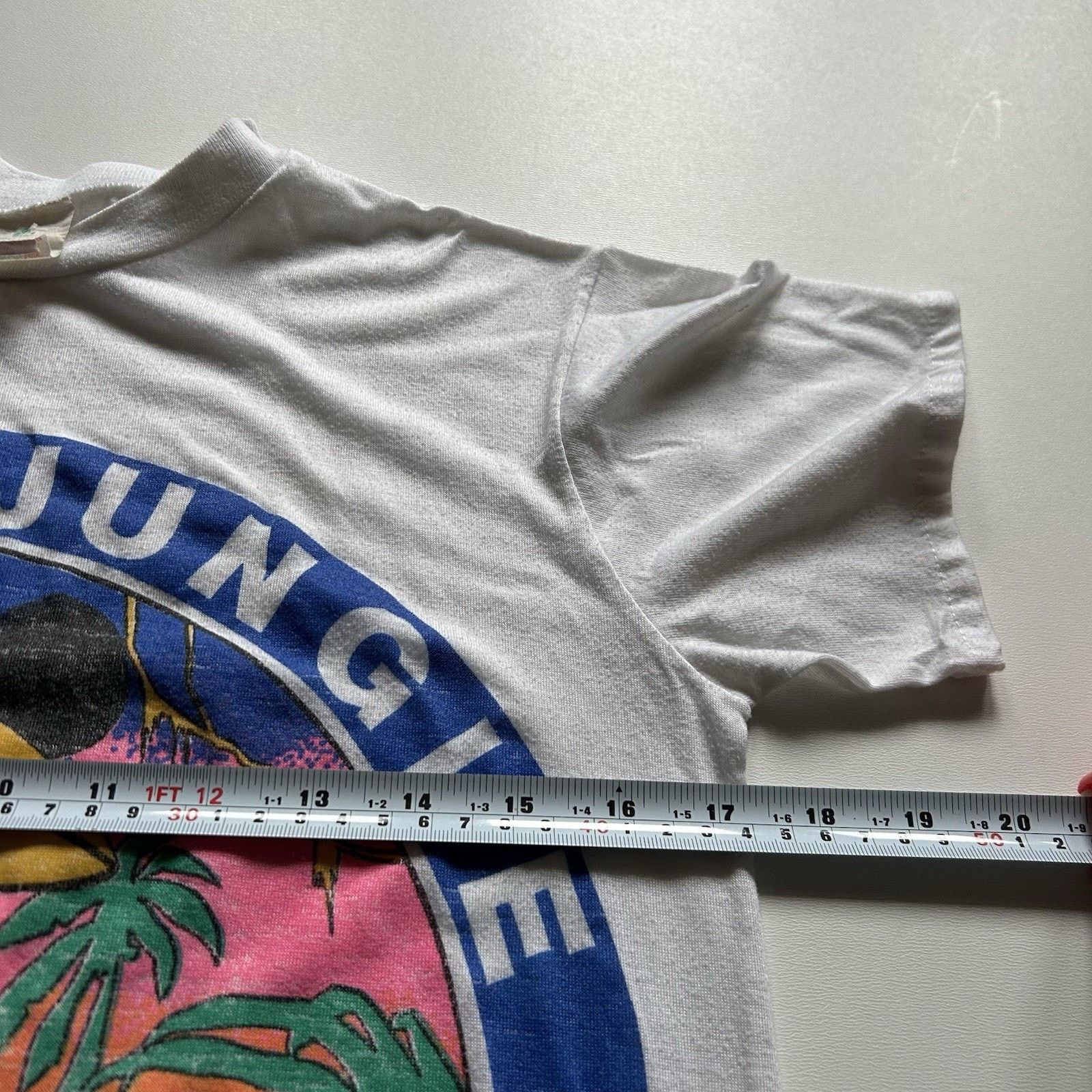 Disney Vintage Mickey Mouse T Shirt XS 80s Disney Jungle Art Rare Size US XS / EU 42 / 0 - 5 Thumbnail
