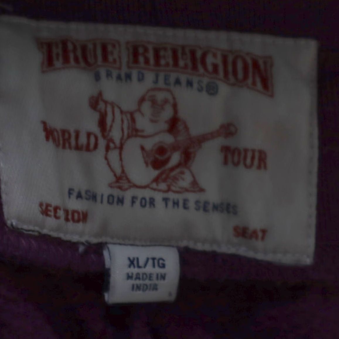 True Religion True Religion Crystal Horseshoe Jogger Cargo Pants Magenta Women's XL Size 40" / US 18 - 5 Thumbnail