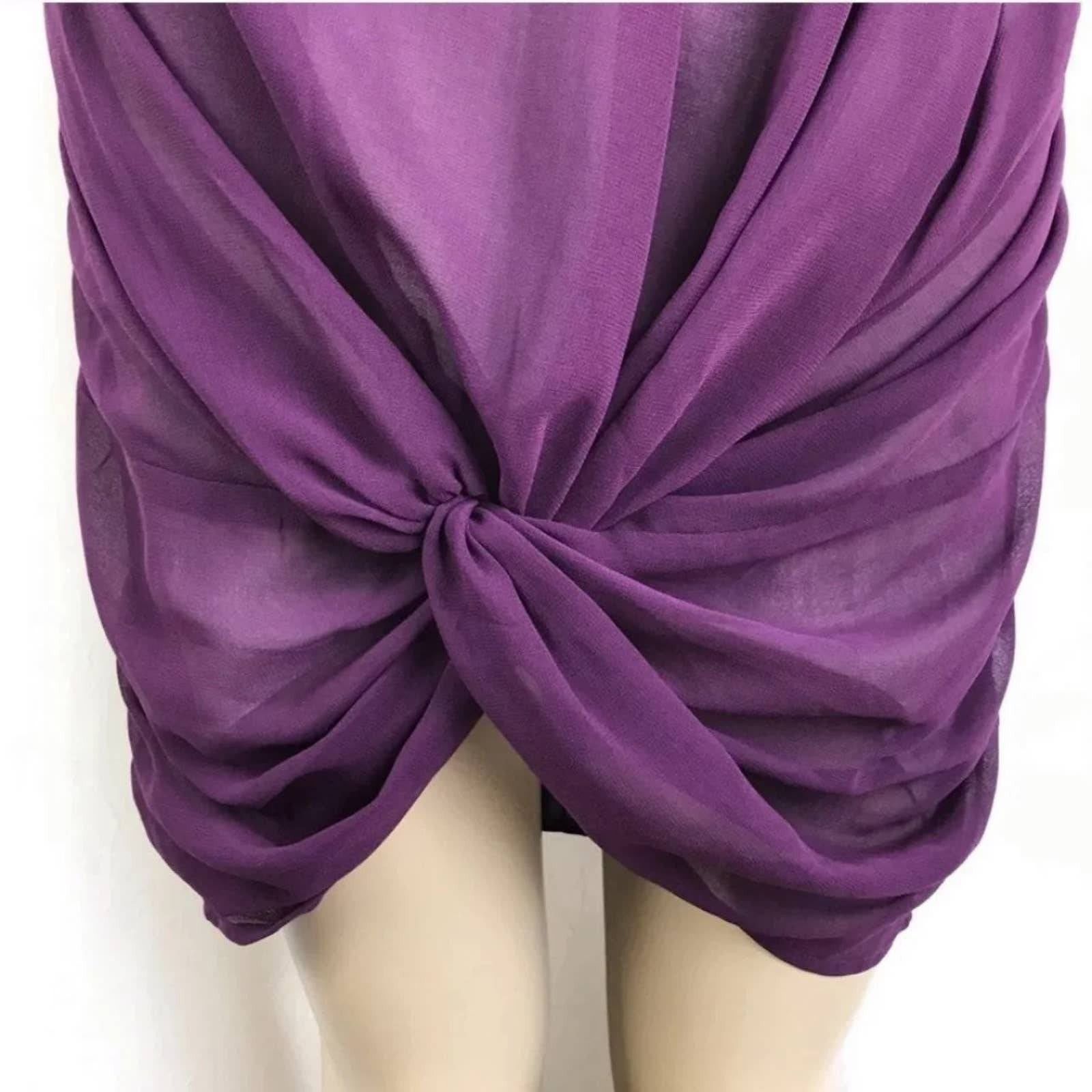 Urban Outfitters Silence + Noise Purple Chiffon Knee Skirt Urban Outfitters 0 Size 27" / US 4 / IT 40 - 4 Thumbnail