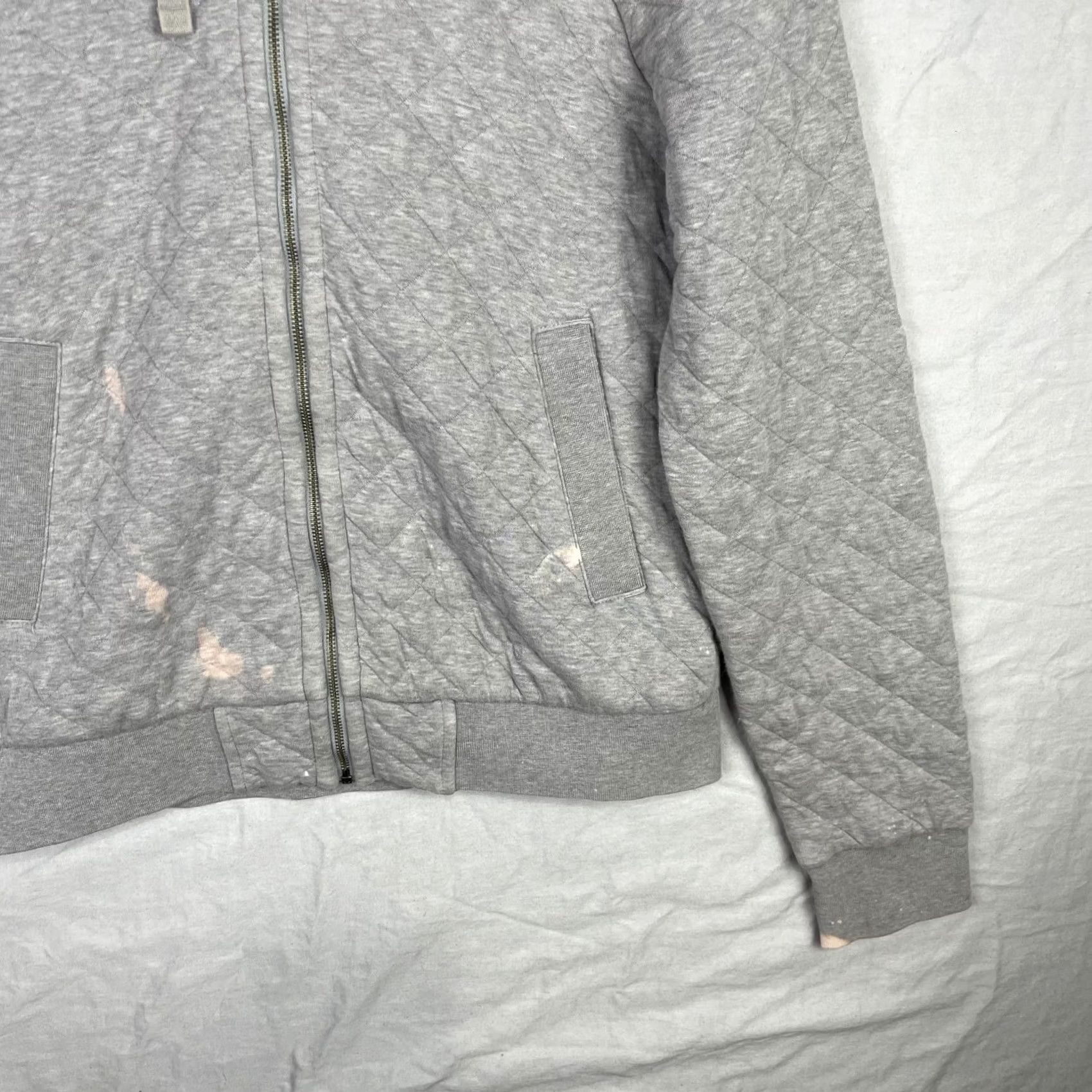 Patagonia Patagonia Hoodie Womens Small Gray Organic Cotton Full Zip Quilted Rugged Outdoor 25316 Size S / US 4 / IT 40 - 6 Thumbnail