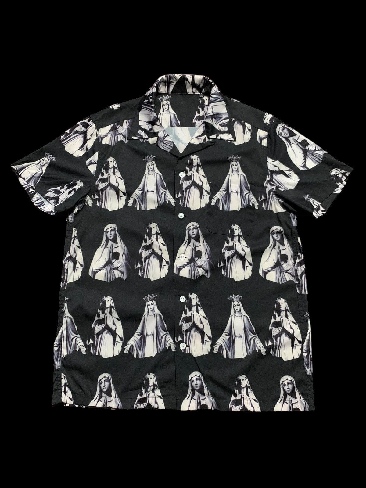 Other × Vintage 🔥Vintage Virgin Mary open collar shirt Size US L / EU 52-54 / 3 - 1 Thumbnail