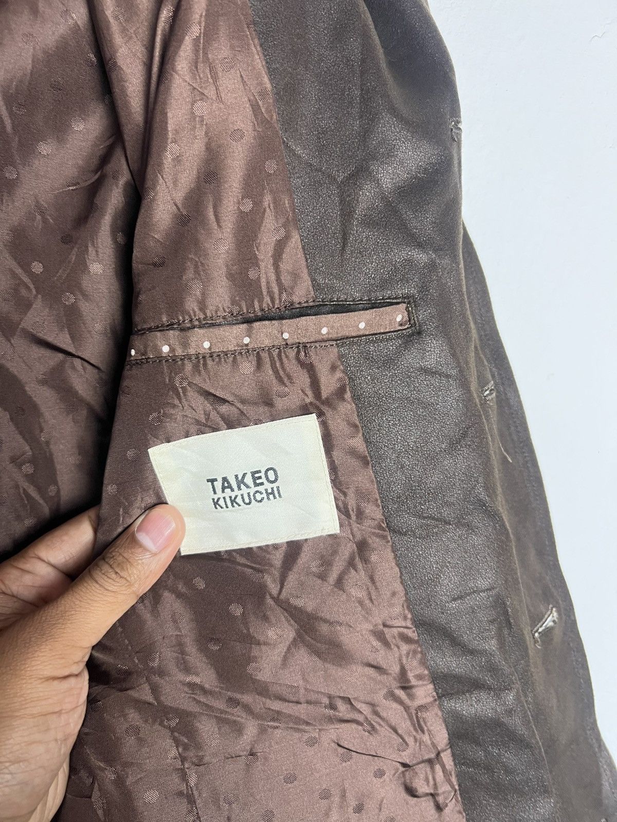 Takeo Kikuchi Vintage Leather Takeo Kikuchi Blazer Suede Light Jacket Size US L / EU 52-54 / 3 - 11 Thumbnail