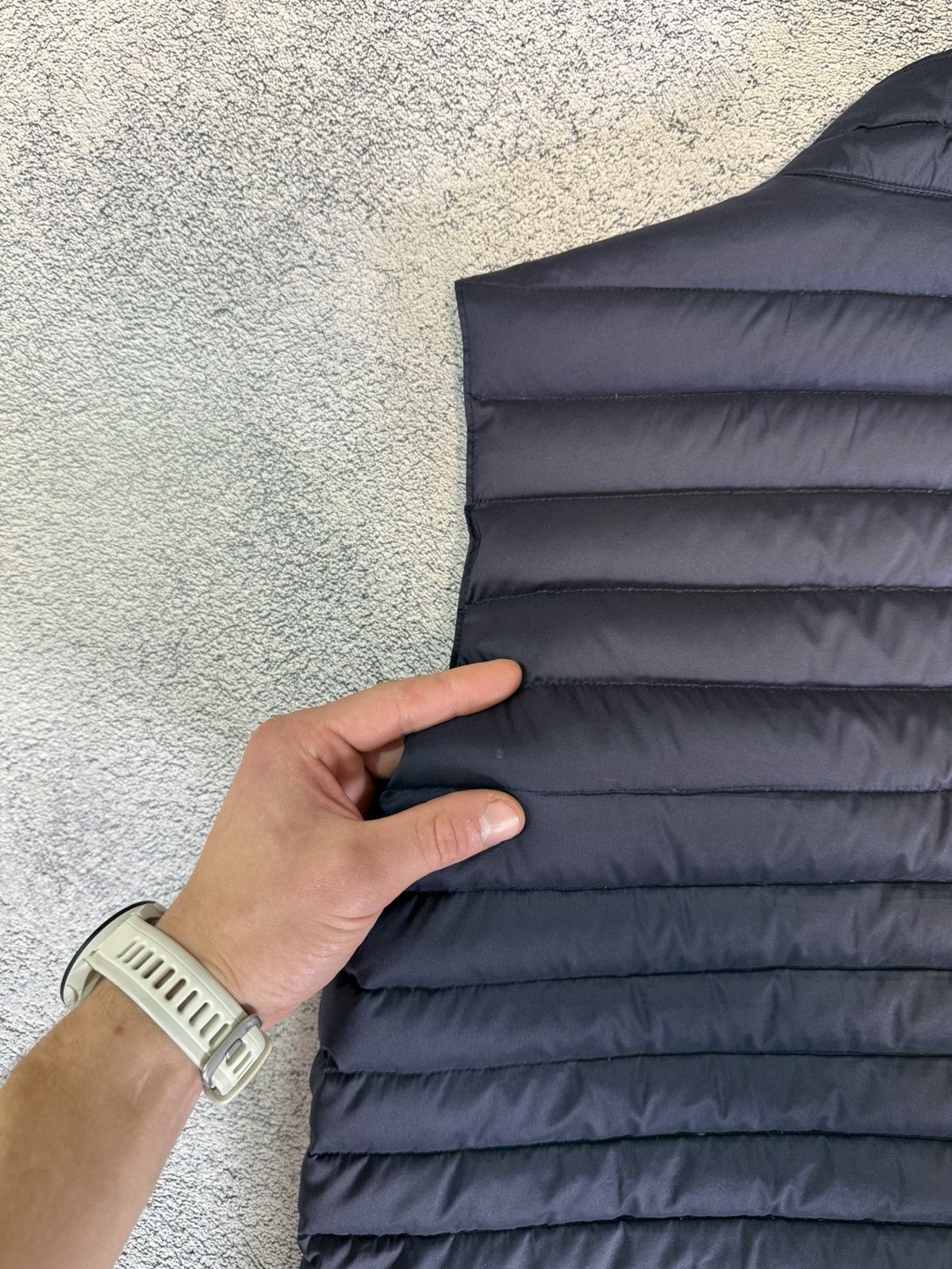 Hackett London Men Down Puffer Vest Navy L Down Waistcoat