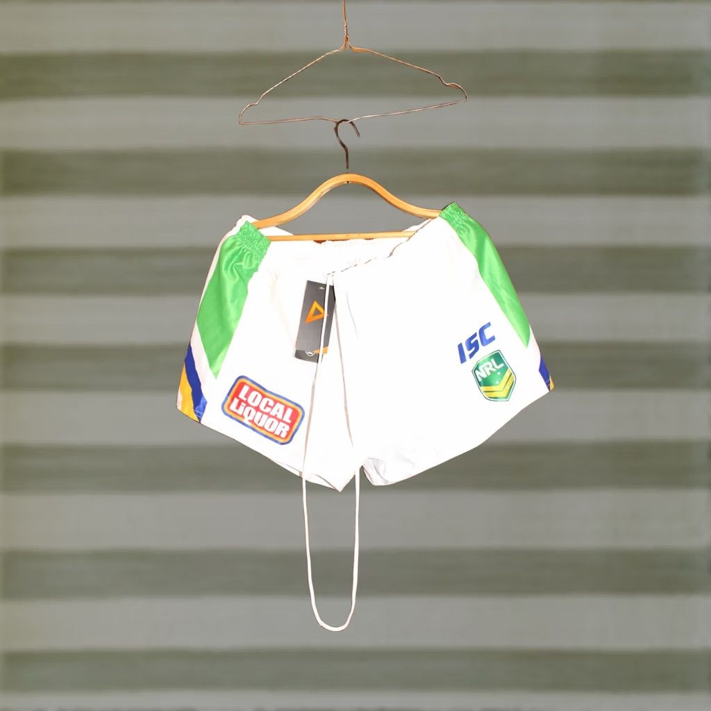 Vintage VINTAGE Canberra Raiders Rugby Shorts ISC NRL Australia XXXL Men Shorts White 3XL Fans Tags Size US 39 - 1 Thumbnail