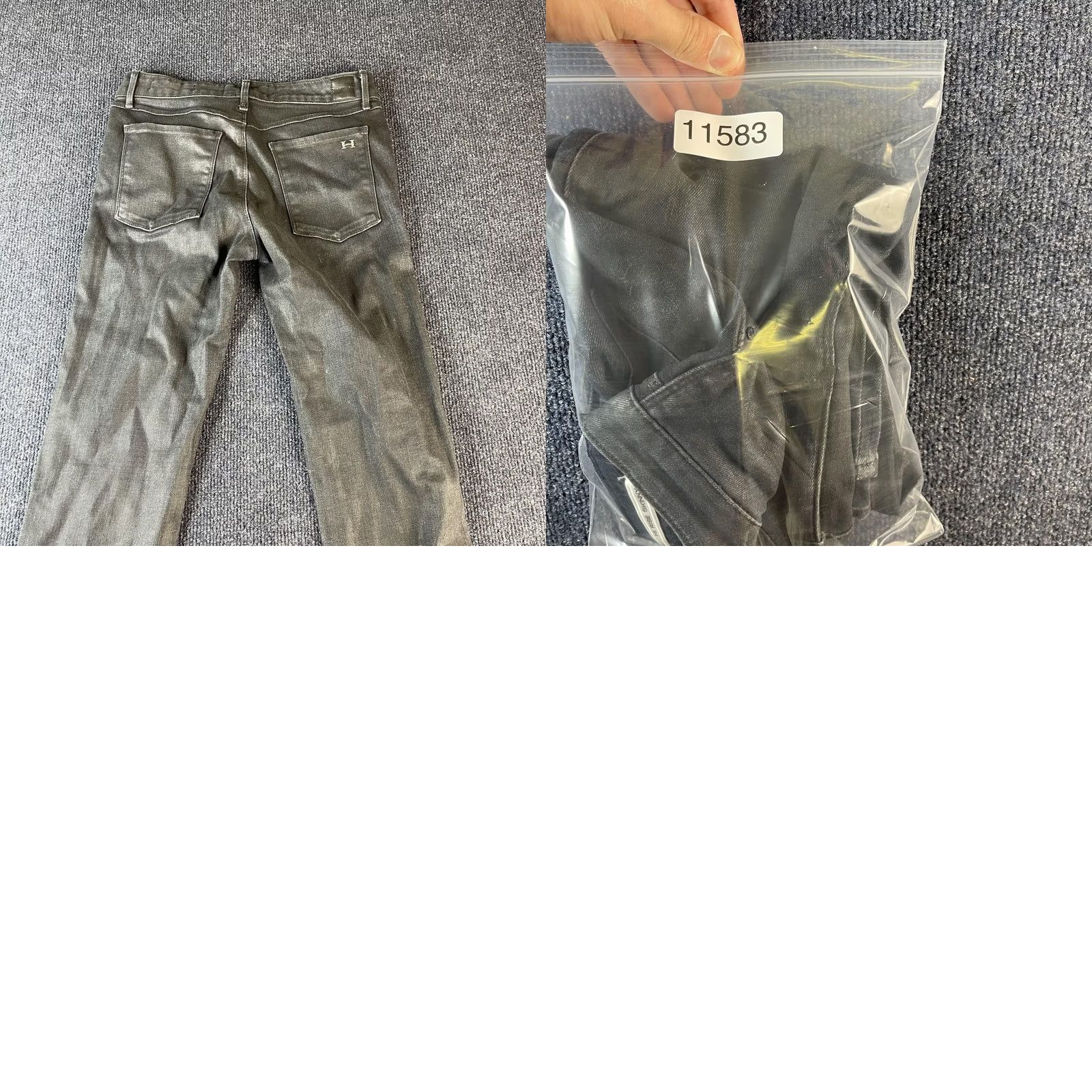 Vintage Habitual Eve Hi Rise Skinny Jeans Womens Gray Coated Denim Stretch Made USA Jeans 26 Gray Vintage No Ladies Female Country-United States? Size 26" / US 2 / IT 38 - 8 Thumbnail