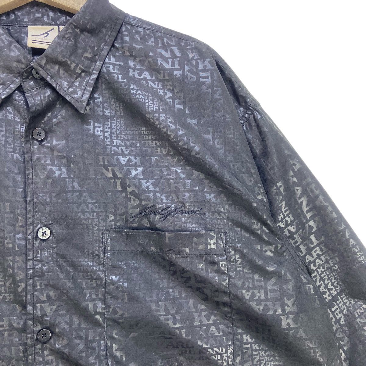 Karl Kani Karl Kani Full Print Monogram Polyester Shirt Size US XL / EU 56 / 4 - 3 Thumbnail