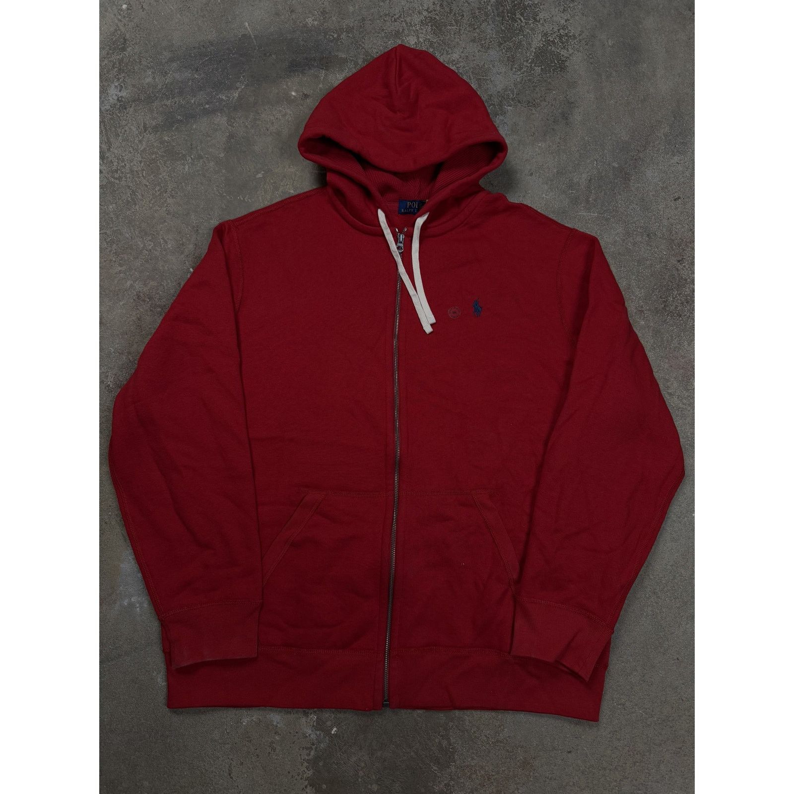 Polo Ralph Lauren Polo Zip Up Red Navy New With Tags XXL Size US XXL / EU 58 / 5 - 1 Thumbnail