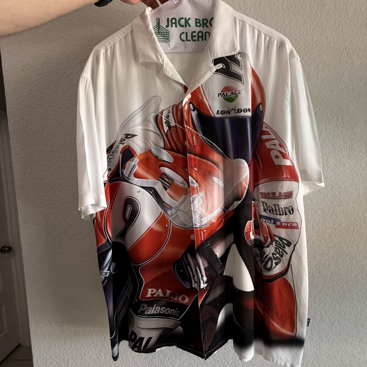 Palace Palace Skrrt Button Down Shirt - Size Large - White Size US L / EU 52-54 / 3 - 2 Thumbnail