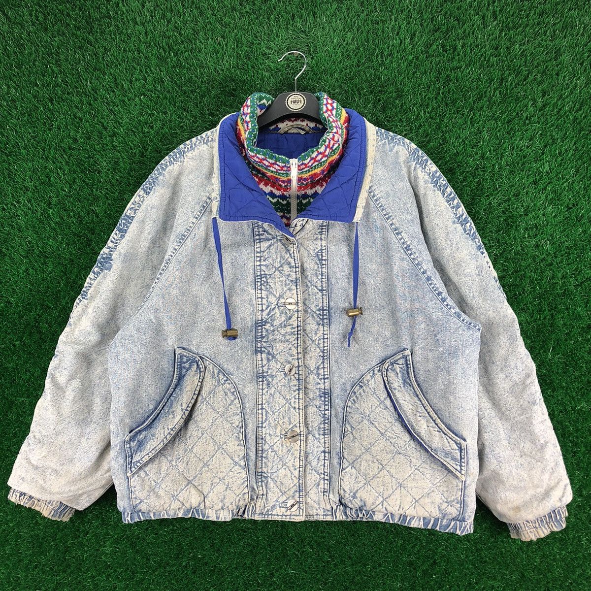 image of Outdoor Life x Vintage 90's Light Blue Denim Faded Jacket By Gitano in Faded Blue, Men's (Size XL)