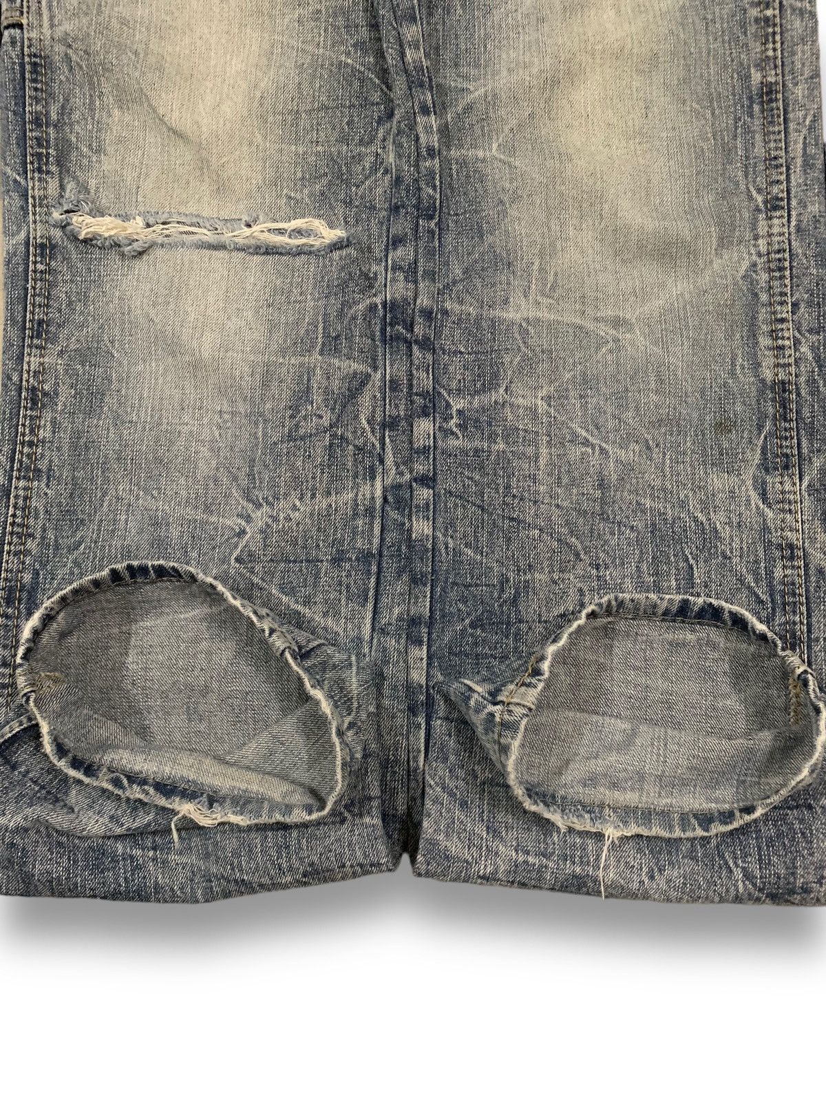 Beauty Beast Vintage Japanese Brand Crack Wash Distressed Carpenter Jeans Size US 31 - 10 Thumbnail