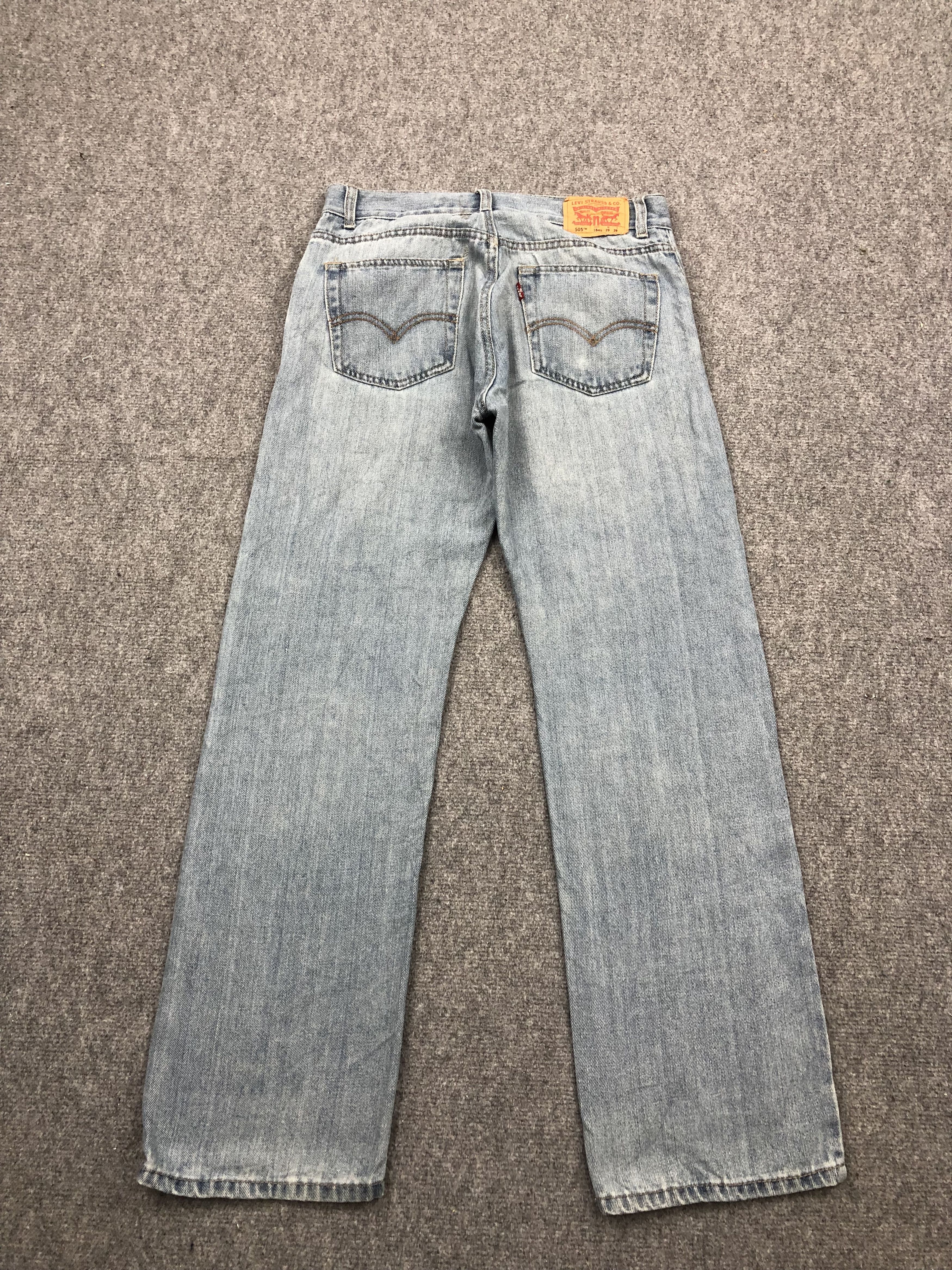 Levi's Vintage Levis 505 Light Wash Jeans DP1643 Size US 31 - 3 Thumbnail