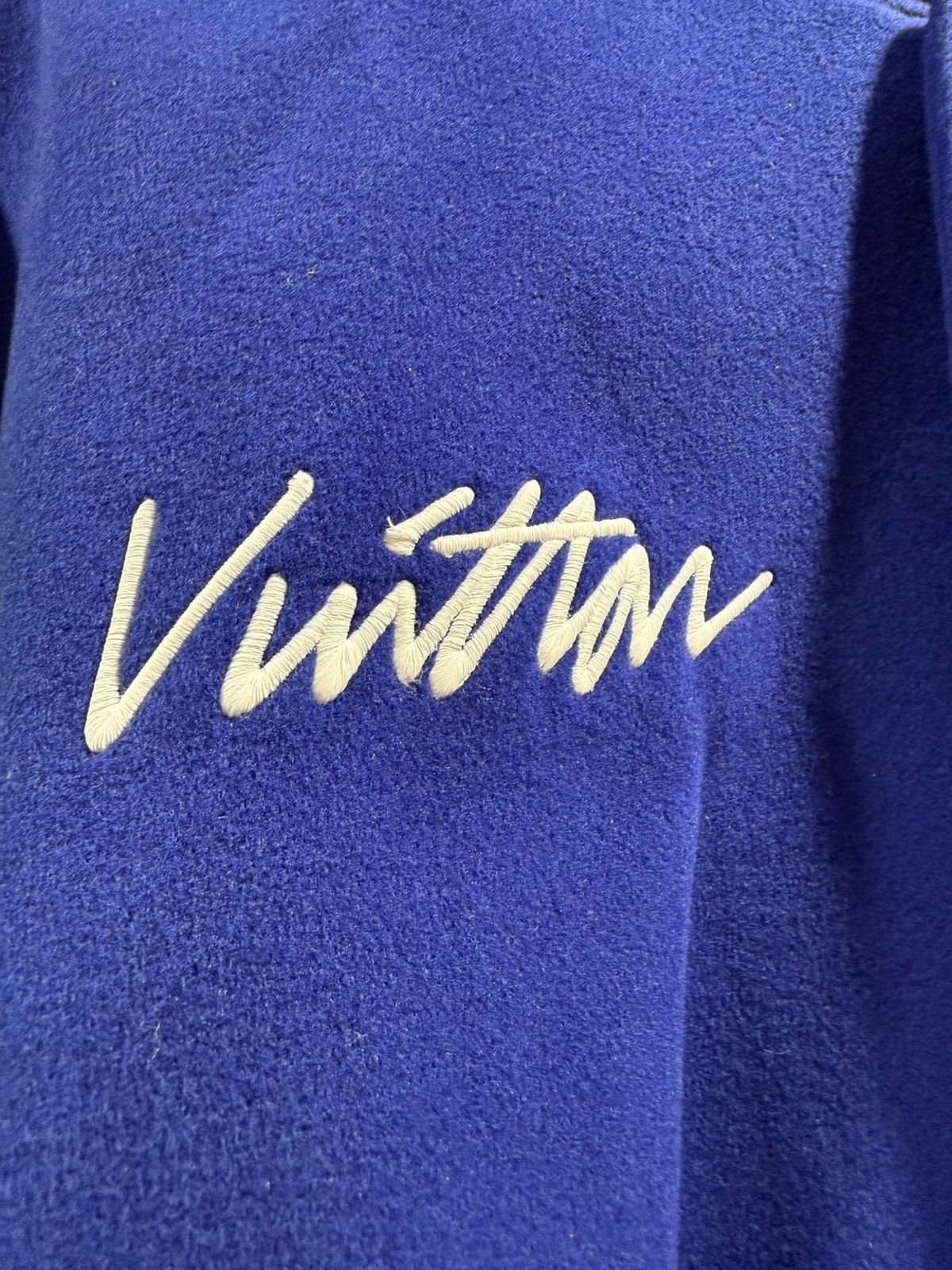 Louis Vuitton Louis Vuitton Blue Gradient Monogram Varsity Leather Jacket Size US XL / EU 56 / 4 - 5 Thumbnail