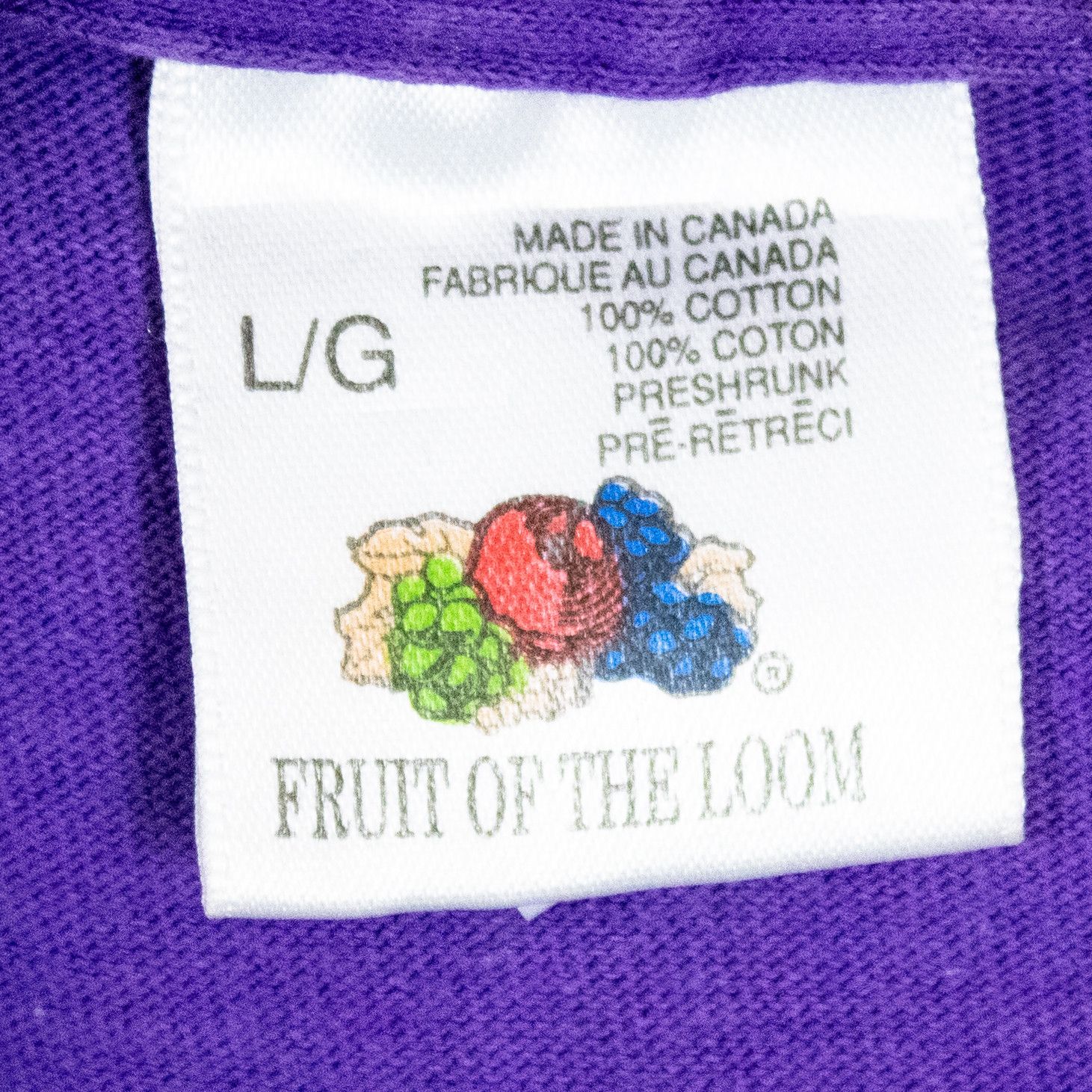 Vintage Vintage 1990s Stars Flight For Life Single Stitch Purple Tee Size US M / EU 48-50 / 2 - 5 Thumbnail