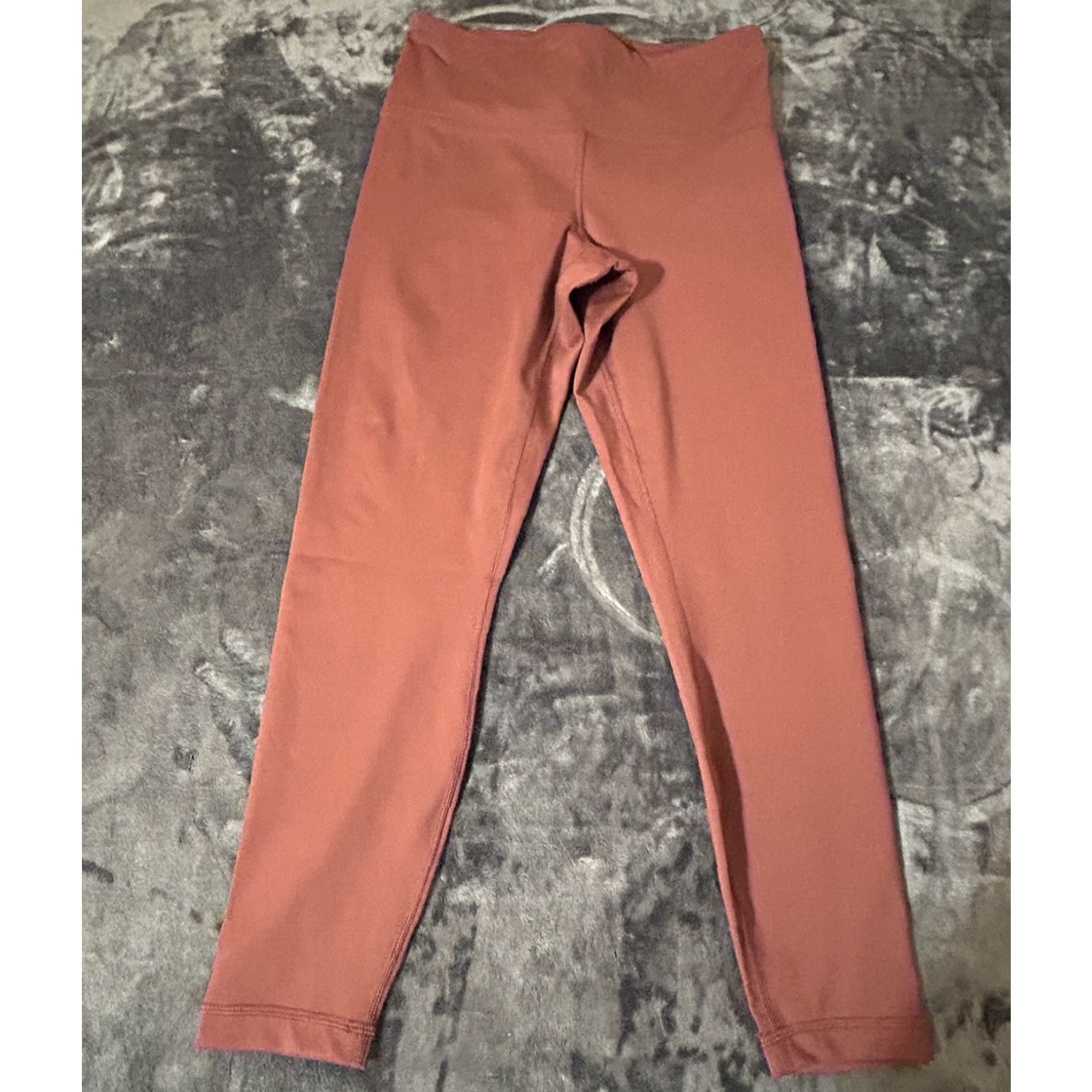 Vintage 90 Degree By Reflex Leggings Burnt Orange Women Medium Pockets Elastic Waist Yoga Pants Casual Workwear" Size 28" / US 6 / IT 42 - 2 Thumbnail