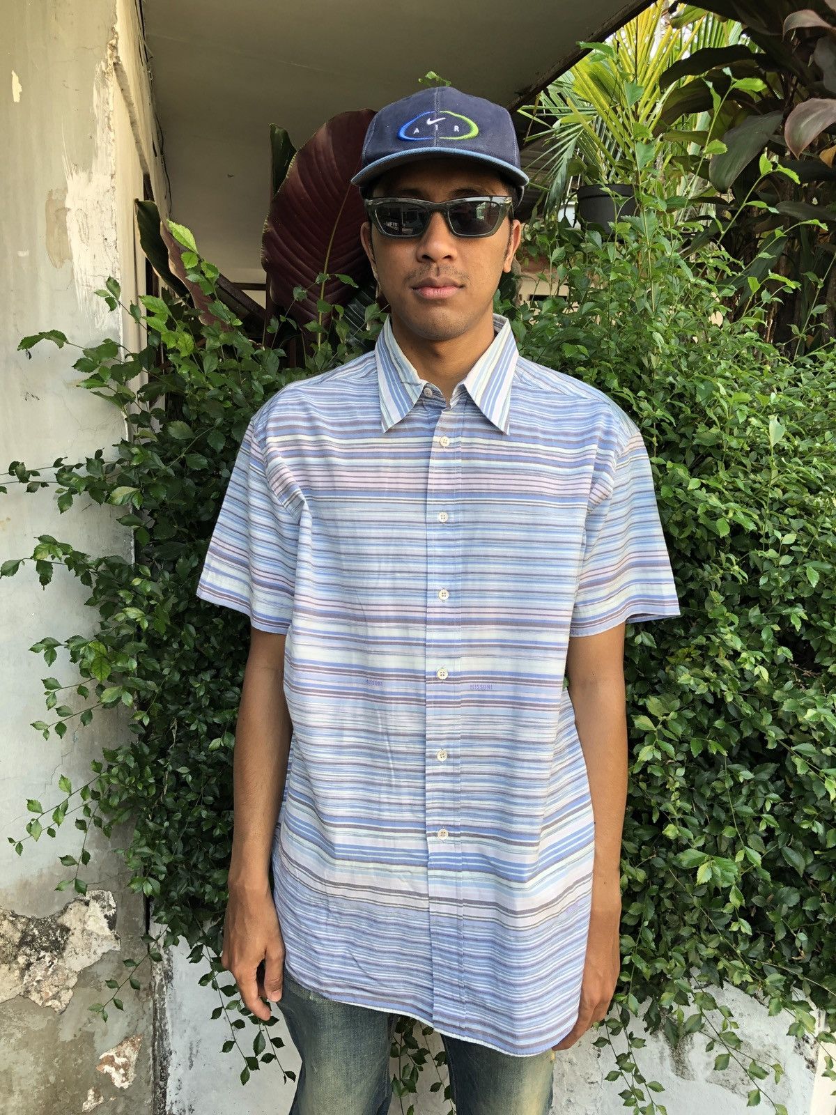 Missoni × Vintage MISSONI STRIPE LITTLE PATERN SHIRT Size US L / EU 52-54 / 3 - 1 Thumbnail