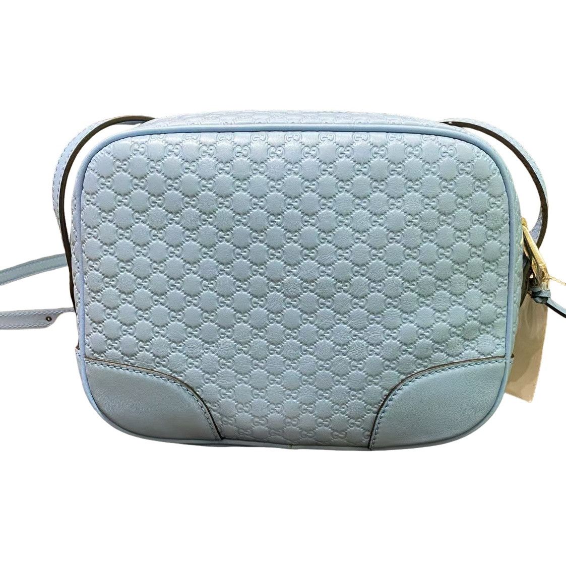 Gucci Gucci Bree Blue Leather Monogram Camera Bag ONE SIZE Size ONE SIZE - 1 Thumbnail
