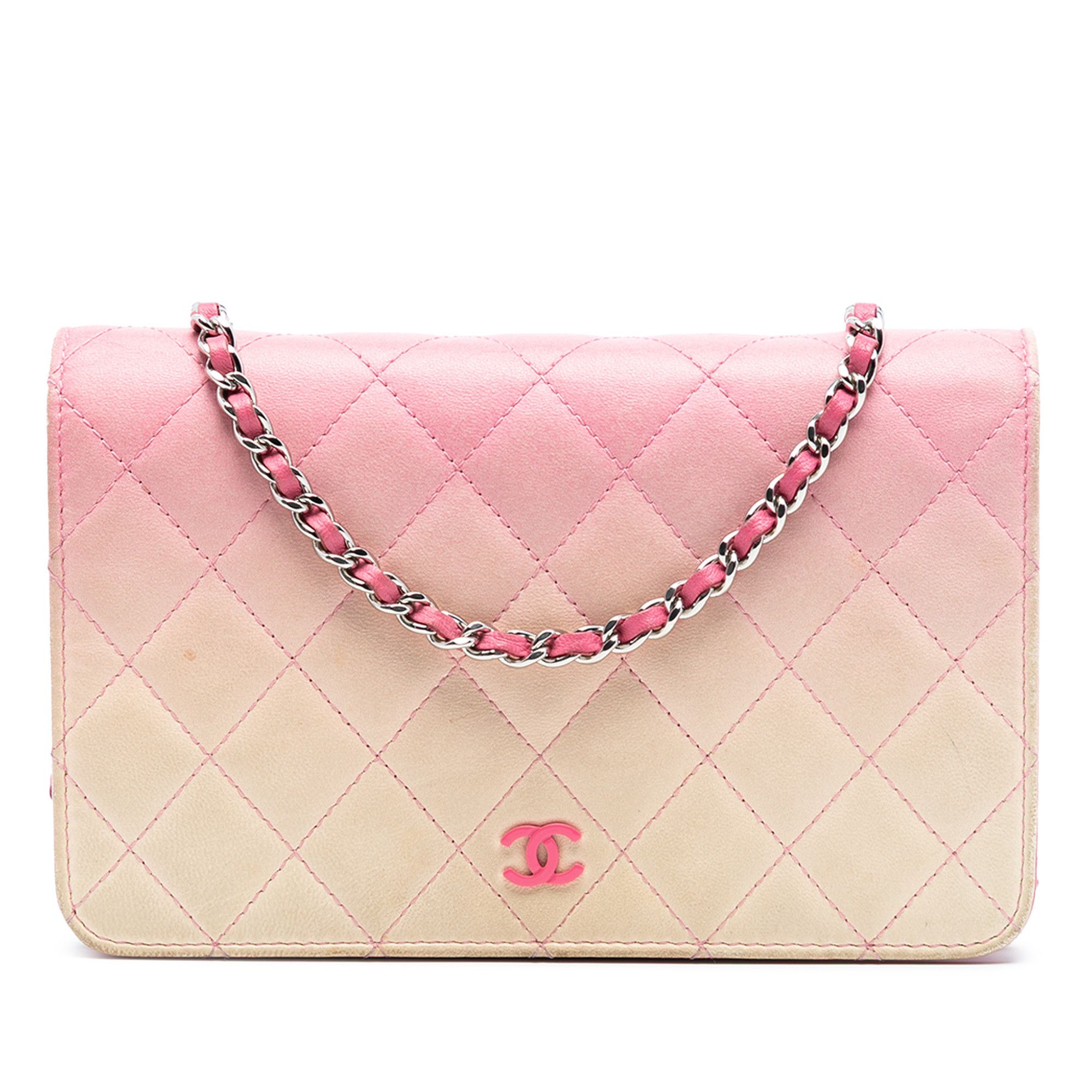 Chanel Chanel Ombre Lambskin Degrade Wallet On Chain Size ONE SIZE - 1 Thumbnail