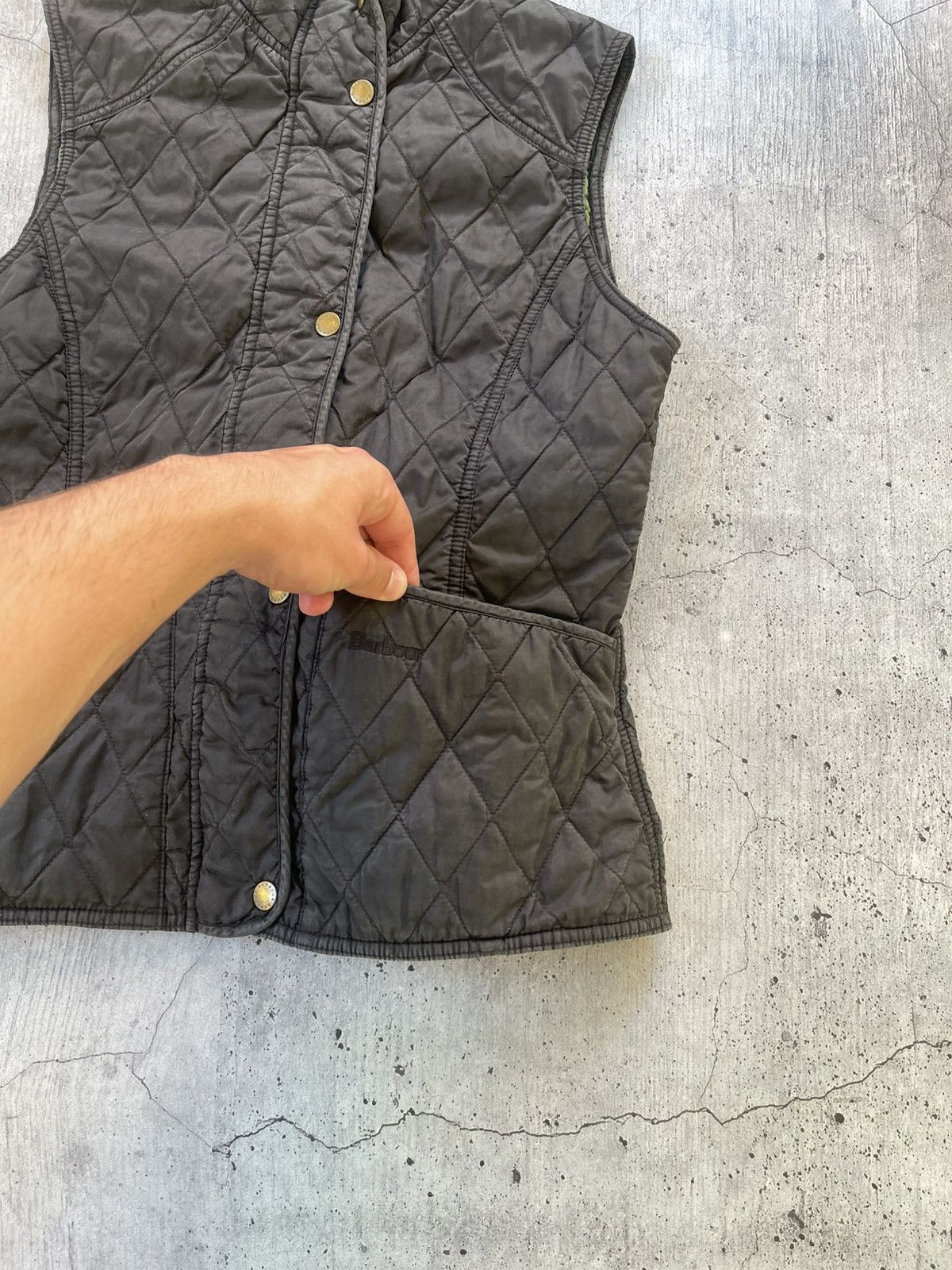 Barbour × Vintage Vintage Barbour Y2K Vest Casual Streetwear 90s Style Size L / US 10 / IT 46 - 2 Thumbnail