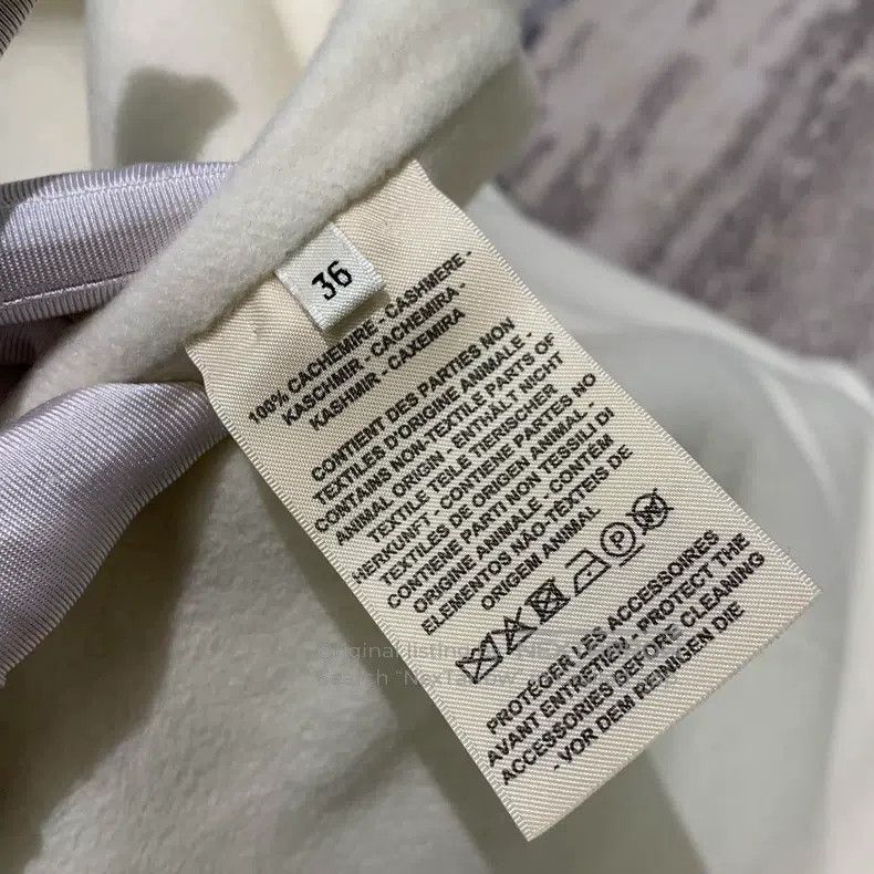 Hermes Hermes 2023 Spring and Summer White Cashmere Coat Size XS / US 0-2 / IT 36-38 - 7 Thumbnail