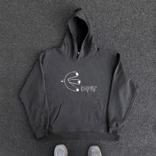 Japanese Brand Vintage Creative Simple Printed Loose XXL Hooded Sweatshirt Size US XXL / EU 58 / 5 - 7 Thumbnail