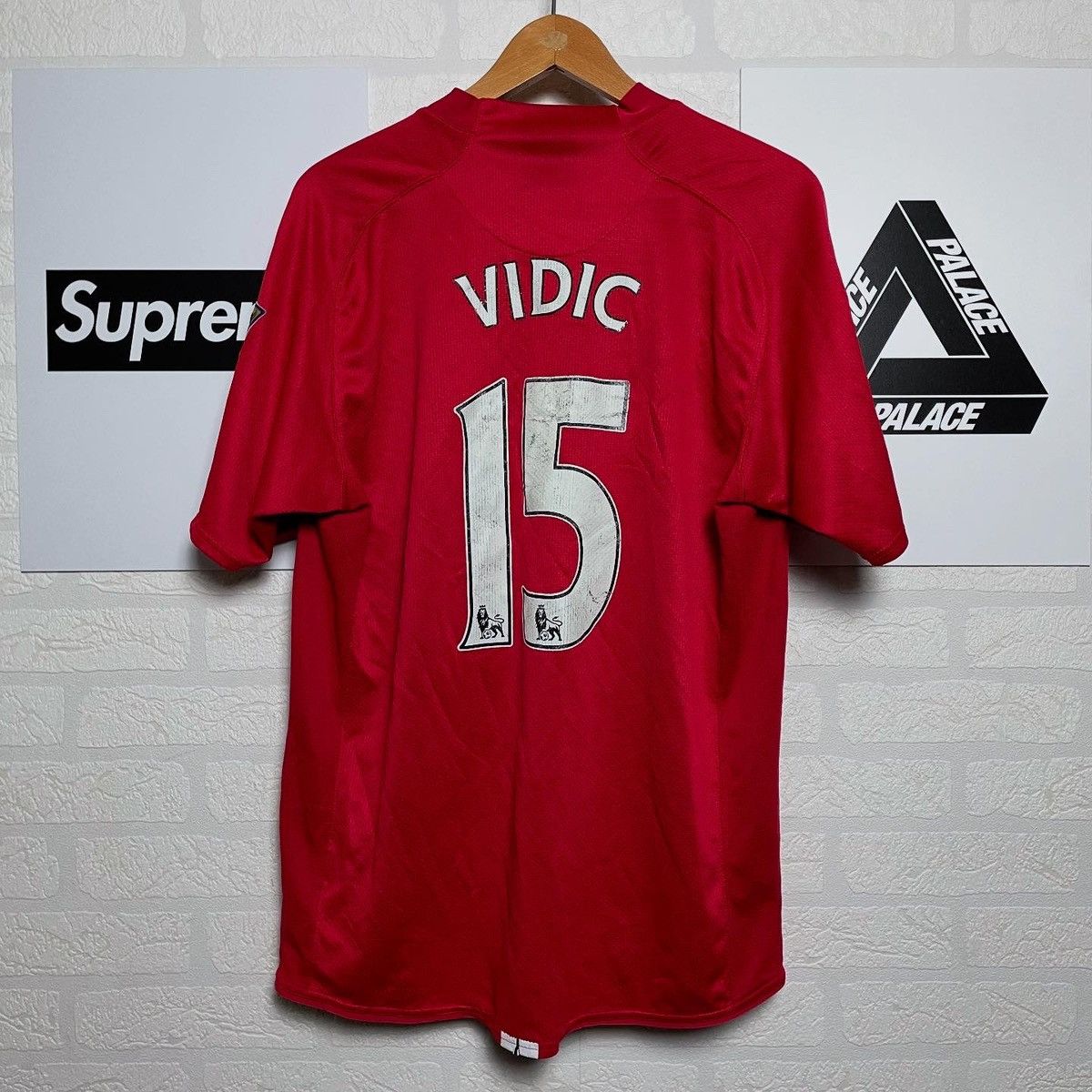 Nike × Vintage Jersey t-shirt Manchester United 2008 #15 Vidic Vintage Nike Size US L / EU 52-54 / 3 - 1 Thumbnail