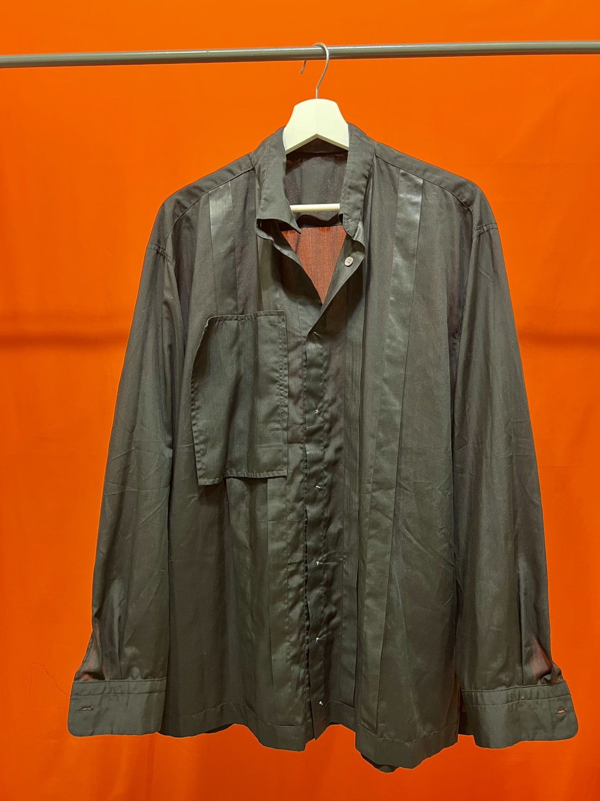 Issey Miyake ISSEY MIYAKE pleated sartorial shirt, f/w 2001 Size US L / EU 52-54 / 3 - 8 Thumbnail