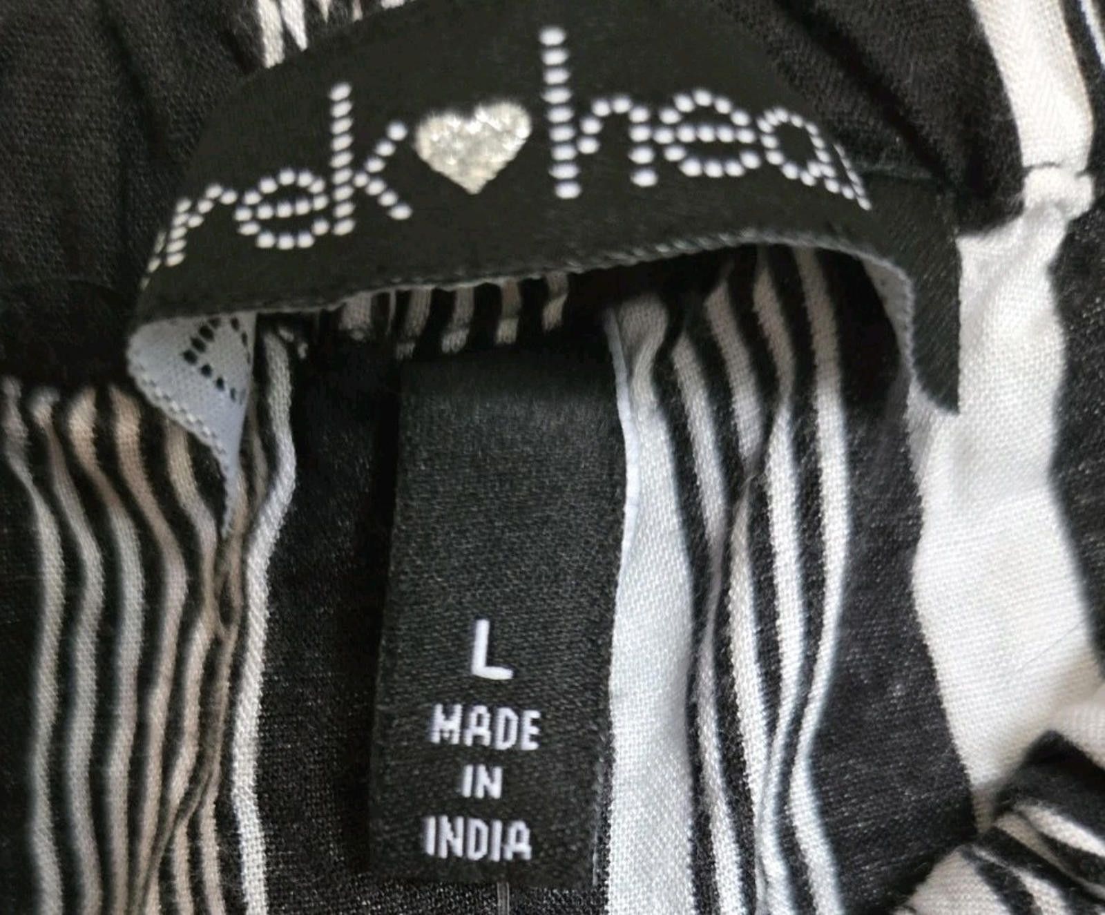 Other Derek Heart Romper Juniors Large L Black White Vertical Stri Size 36" / US 14 / IT 50 - 8 Thumbnail