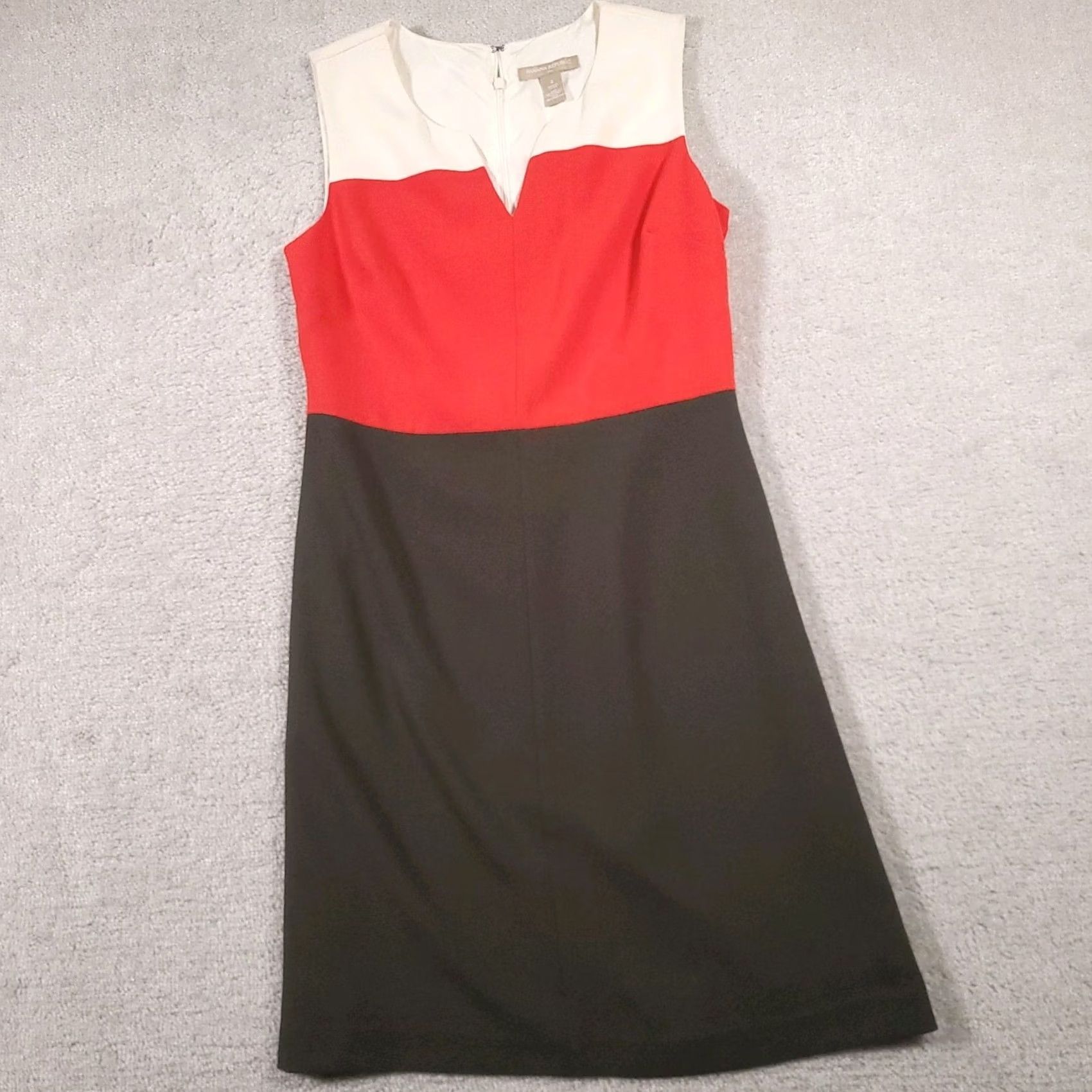 Banana Republic Banana Republic Dress Women’s 4 Colorblock Sleeveless V-Neck Knee Length Lined Dress Size S / US 4 / IT 40 - 2 Thumbnail