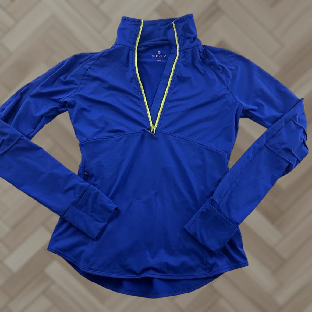 Athleta Athleta Malibu Hike 1/2 Zip Pullover Lightweight Jacket Women's XXS Royal Blue Size XXS / US 00 / IT 34 - 1 Thumbnail
