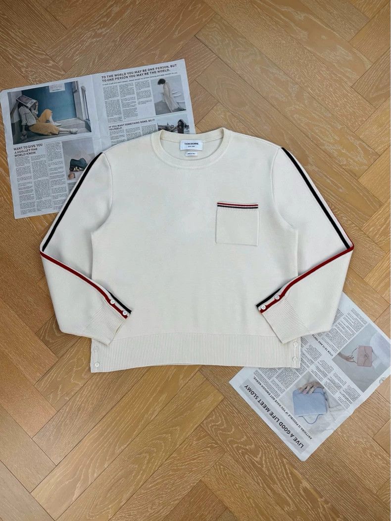 Thom Browne Thom Browne Round collar knit sweater Size US XXL / EU 58 / 5 - 1 Thumbnail