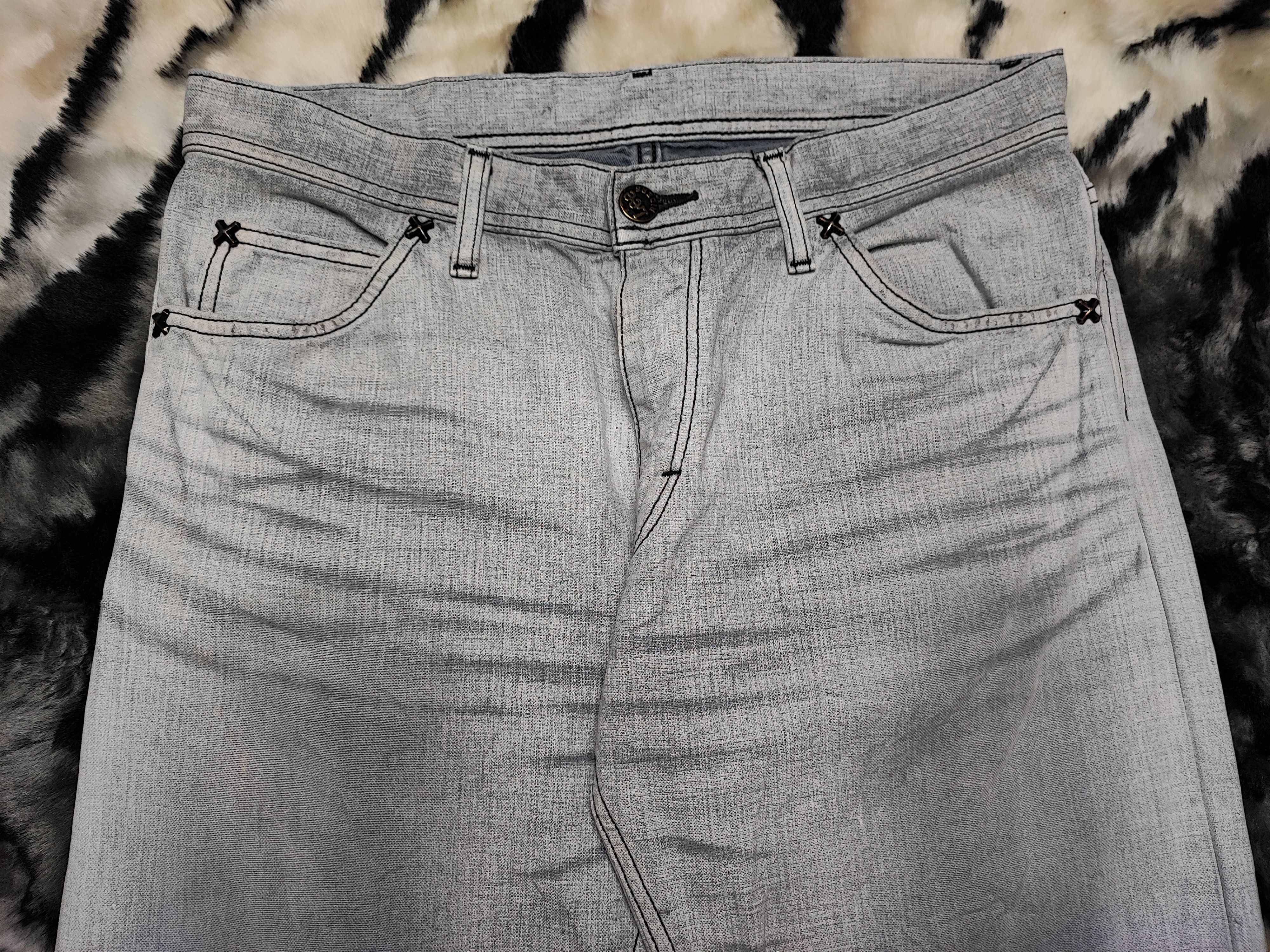 Lee × Vintage VINTAGE TRASHED LEE RIDER LIGHT WASH Size US 31 - 7 Thumbnail