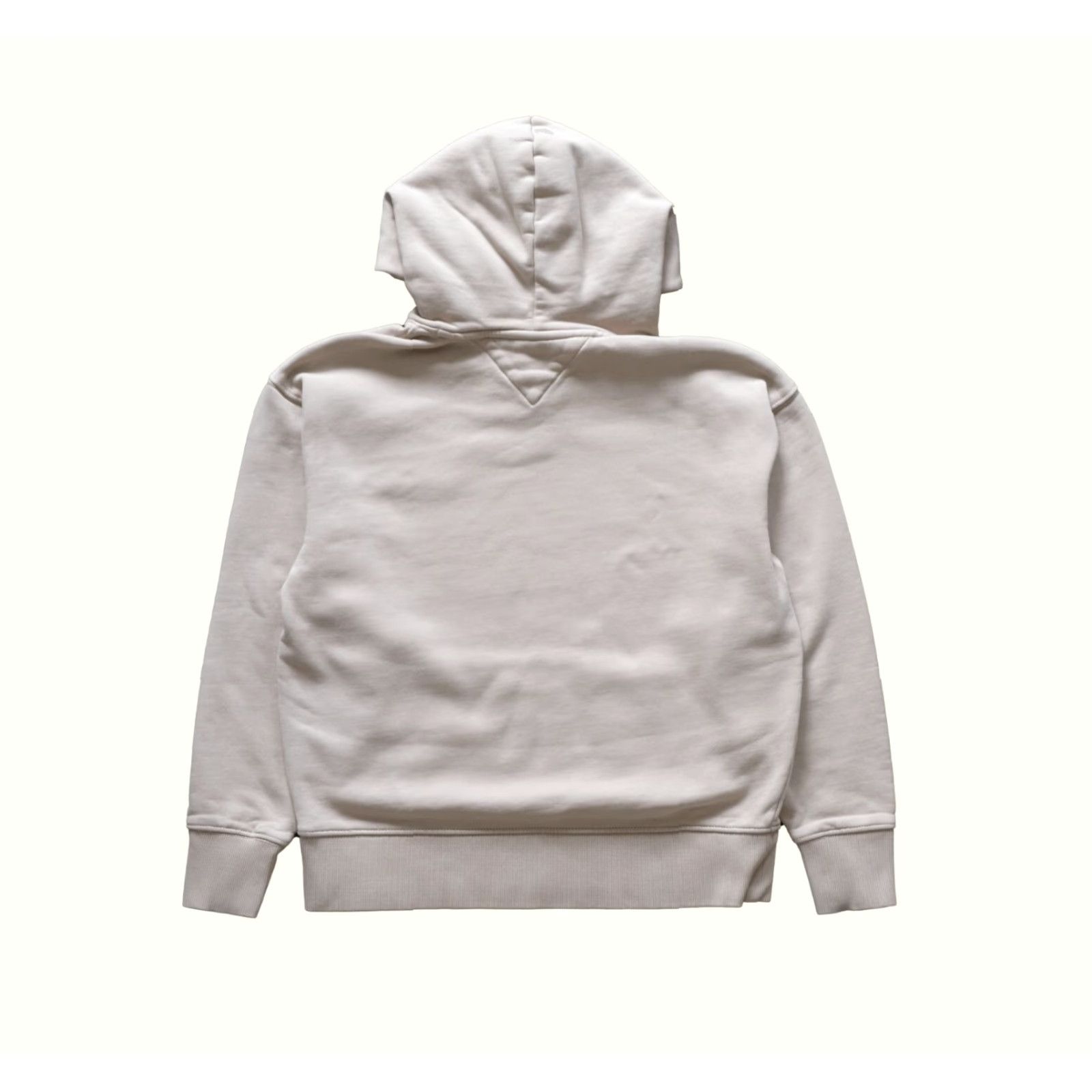 Tommy Hilfiger VINTAGE Tommy Hilfiger Tommy Jeans Hoodie Sweatshirt Beige XS Mens 90s Patch Pulloverhoodie Size US XS / EU 42 / 0 - 3 Thumbnail