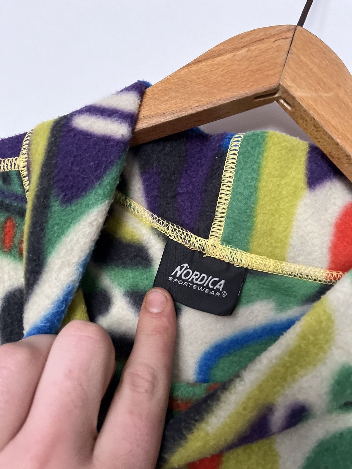 Japanese Brand × Vintage Vintage 90’s Abstract Polar Jacket Nordica Made In EU Unique Size US L / EU 52-54 / 3 - 6 Thumbnail