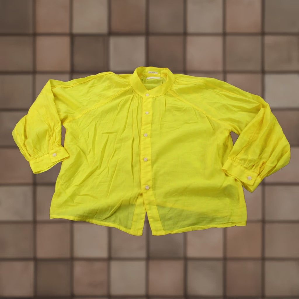 MOTHER Mother Shirt Short Sleeve? Note: The original title is Mother Shirt Womens S Yellow Sunburst Lightweight Flowy Casual Oversized Blouse. Size S / US 4 / IT 40 - 1 Thumbnail