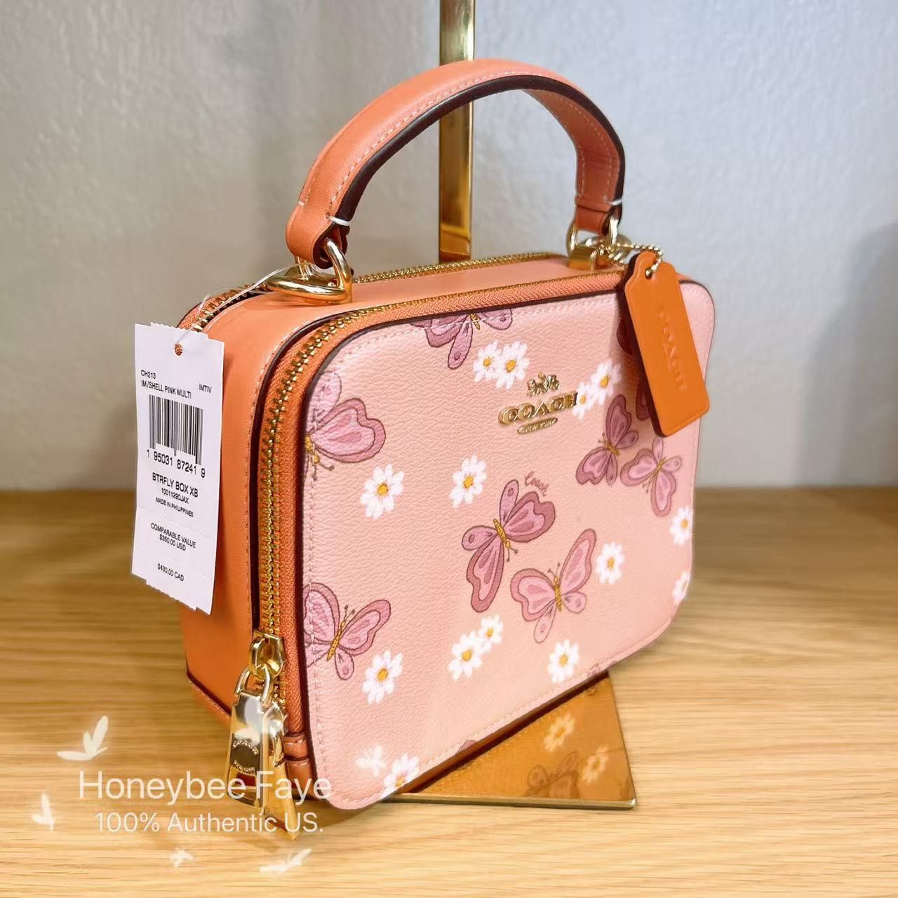 Coach Box Crossbody With Lovely Butterfly Print CH213 Size ONE SIZE - 2 Thumbnail