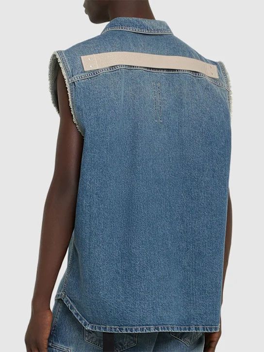 Rick Owens Drkshdw o1lsvrm0425 SL Tommy Jumbo Overshirt in Blue Size US M / EU 48-50 / 2 - 4 Thumbnail