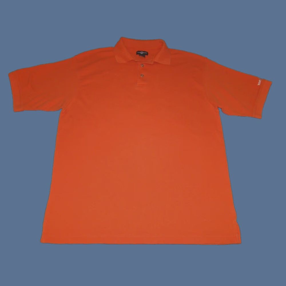 Vintage **Vintage Top Flite Mens Large Textured Orange Golf Polo Shirt** User: Vintage Top Flite Mens Large Textured Orange Golf Polo Shirt Size US L / EU 52-54 / 3 - 1 Thumbnail