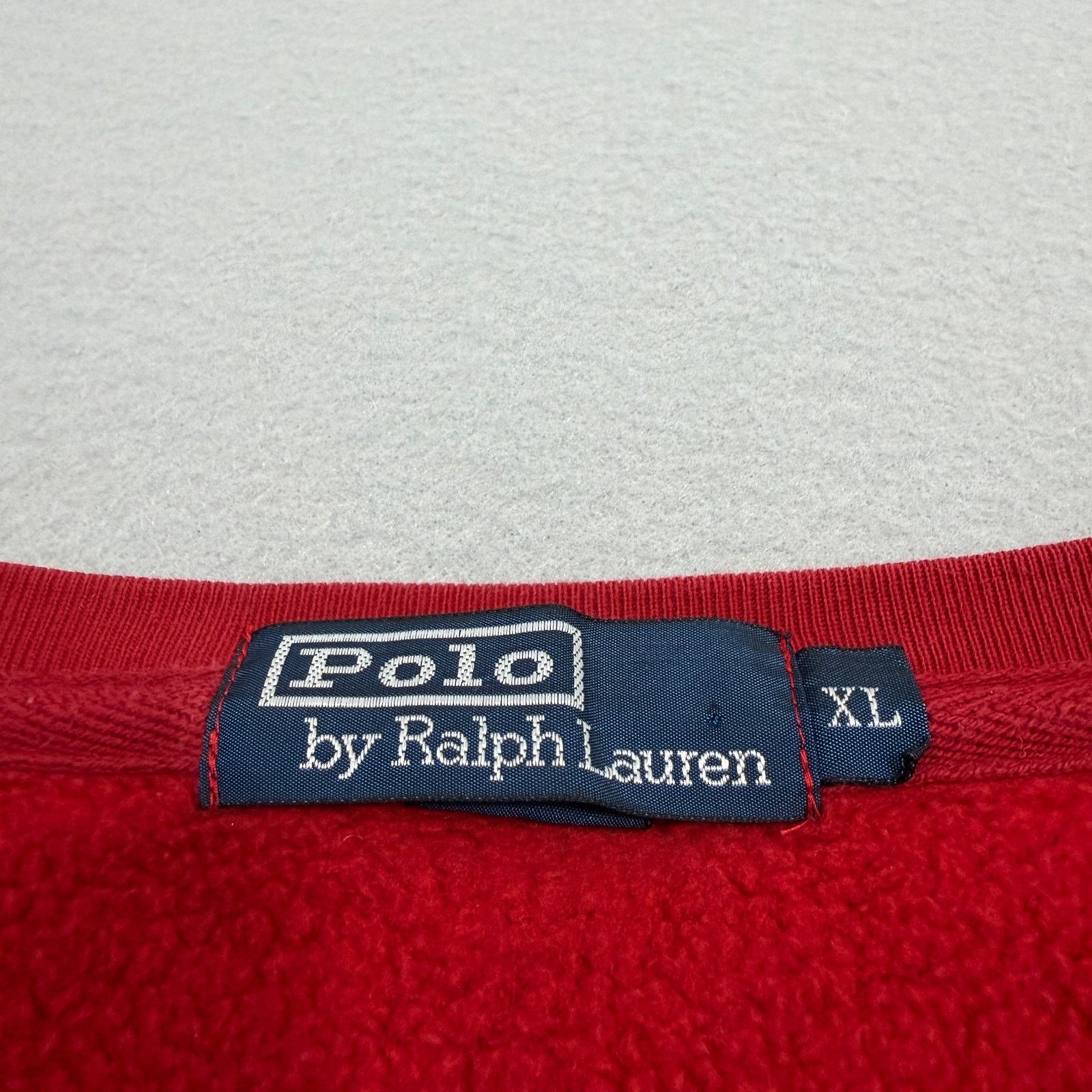 Polo Ralph Lauren Vintage Polo Ralph Lauren Sweatshirt XL Red Crewneck 90s Size US XL / EU 56 / 4 - 5 Thumbnail