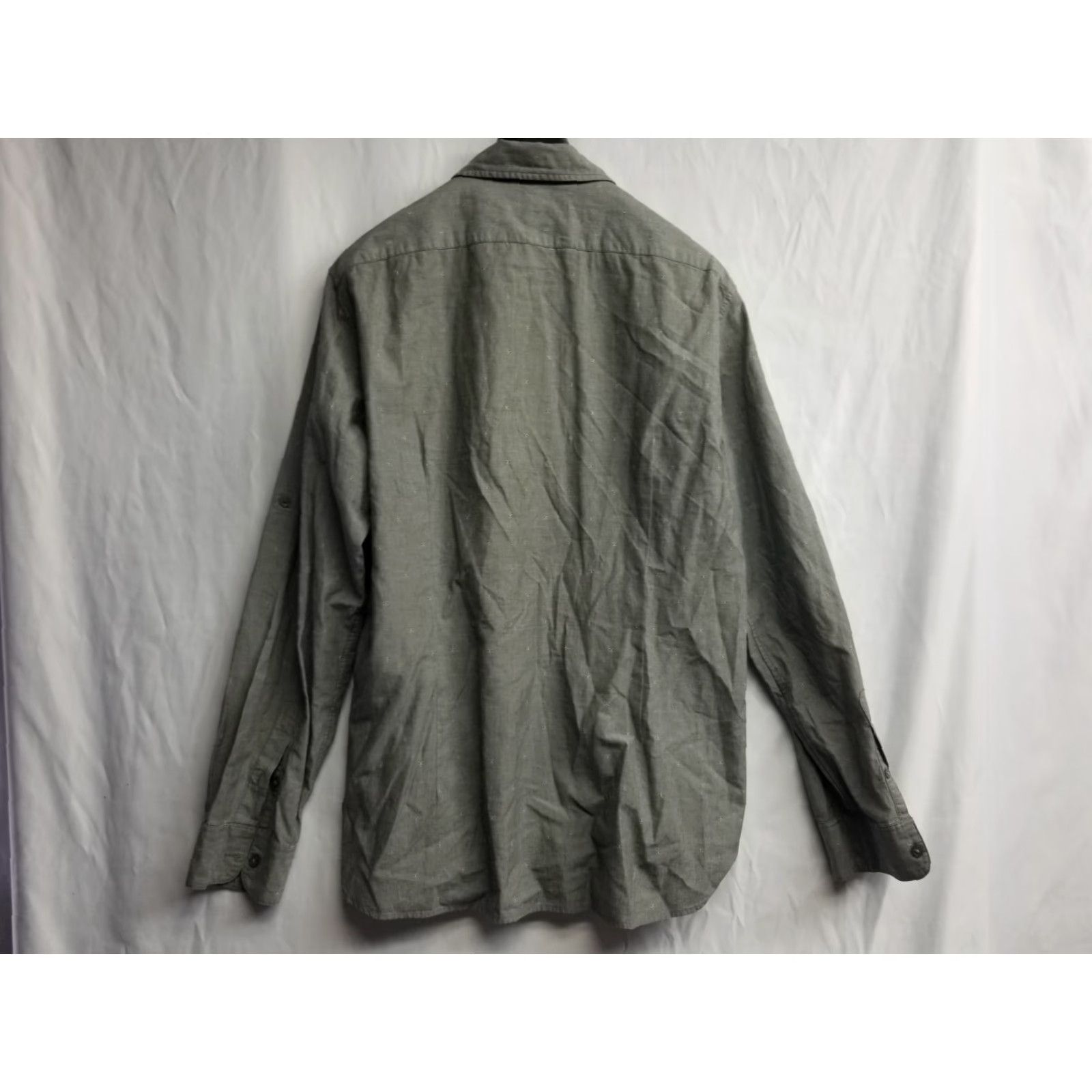 John Varvatos John Varvatos Shirt Mens Large Button-Up Gray Dress Casual Long Sleeve Old? Size US L / EU 52-54 / 3 - 2 Thumbnail