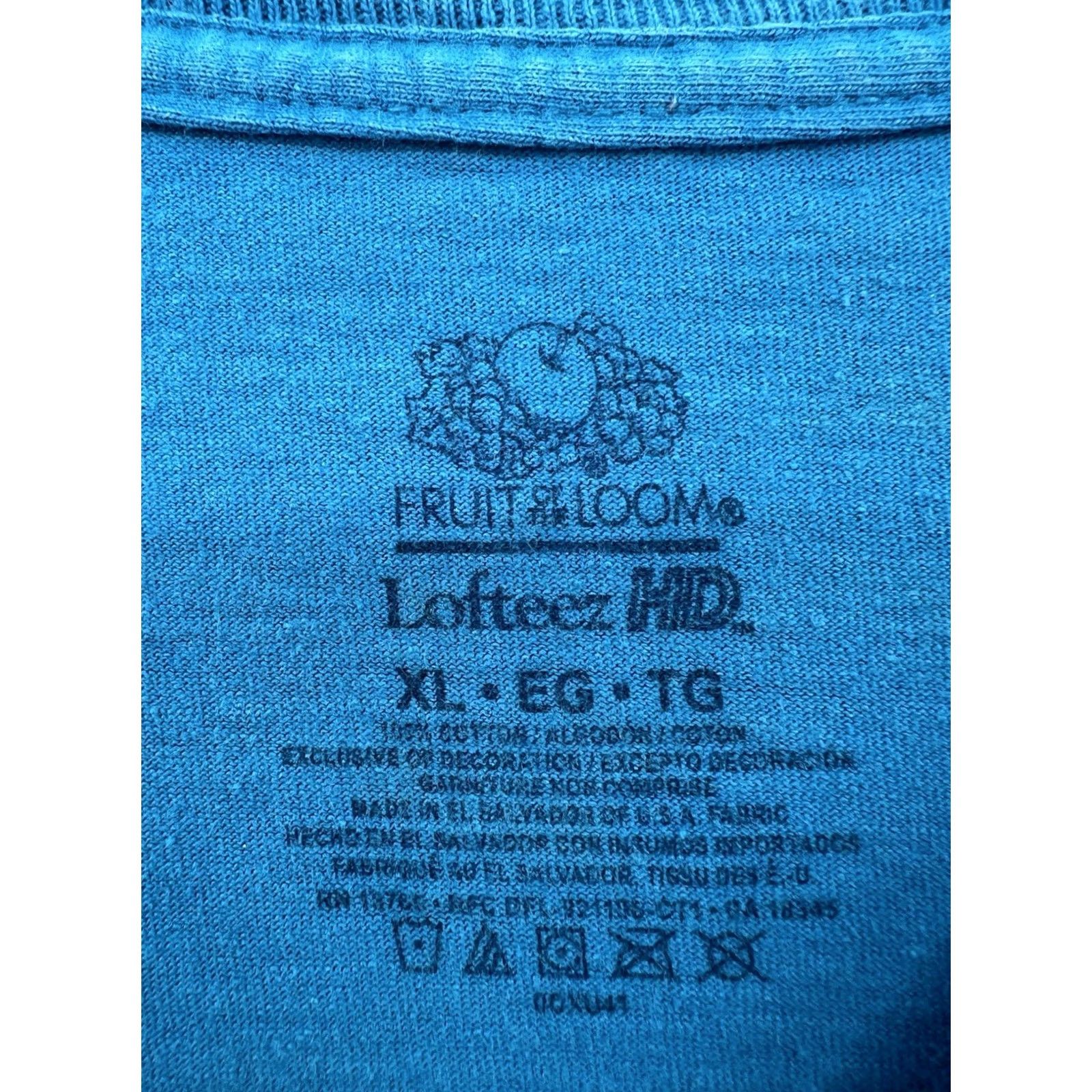 Fruit Of The Loom Fruit Of The Loom Cleveland Storm Blue Long Sleeve T-shirt XL Crew Neck Men tín Size US XL / EU 56 / 4 - 5 Thumbnail