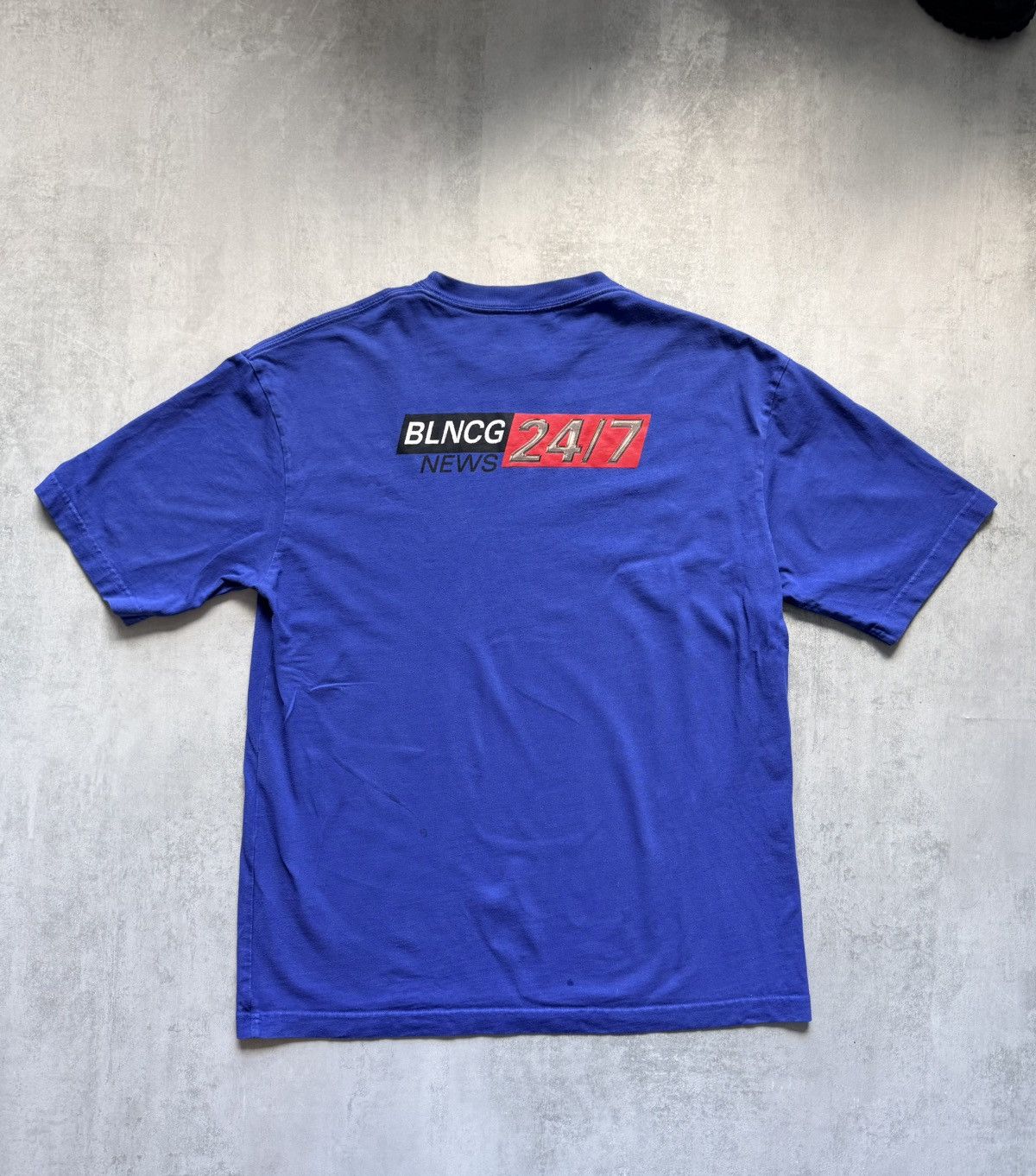 Balenciaga Balenciaga News BLNCG NEWS 24/7 T-SHIRT Blue S Size US S / EU 44-46 / 1 - 2 Thumbnail